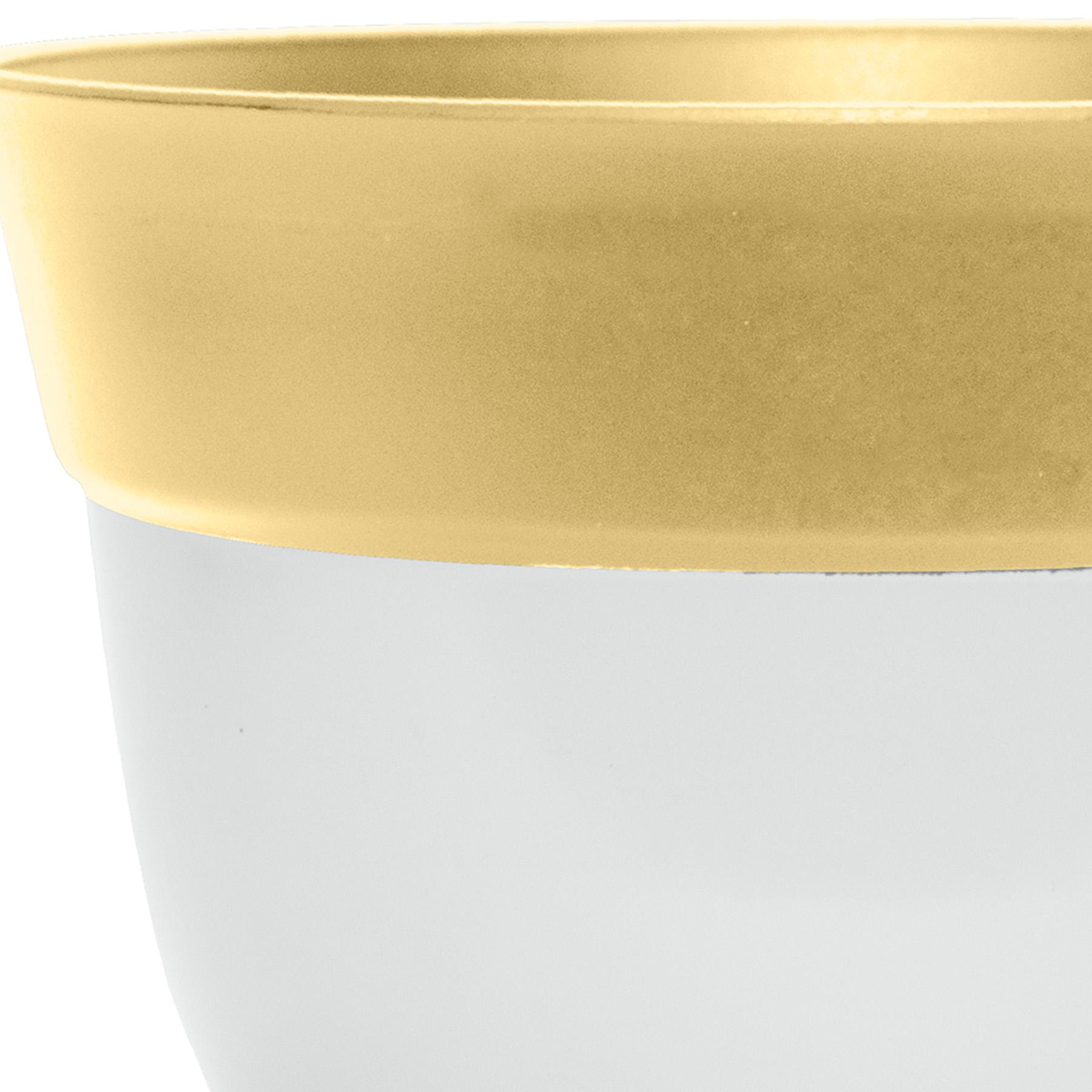 Sunny Club Yellow Two Tone Planter, 11"