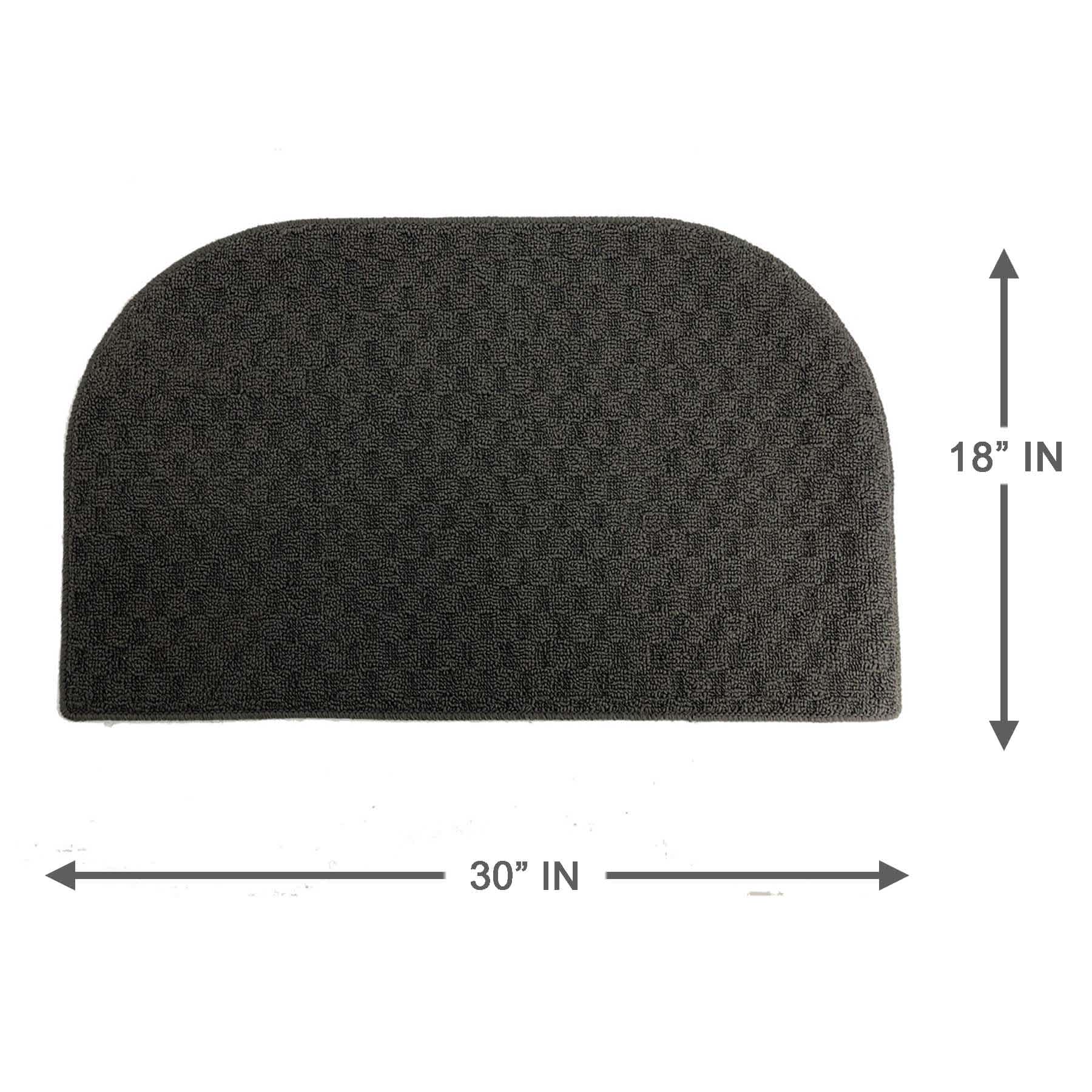 Plaza Cinder Tufted Kitchen Mat, 18x30