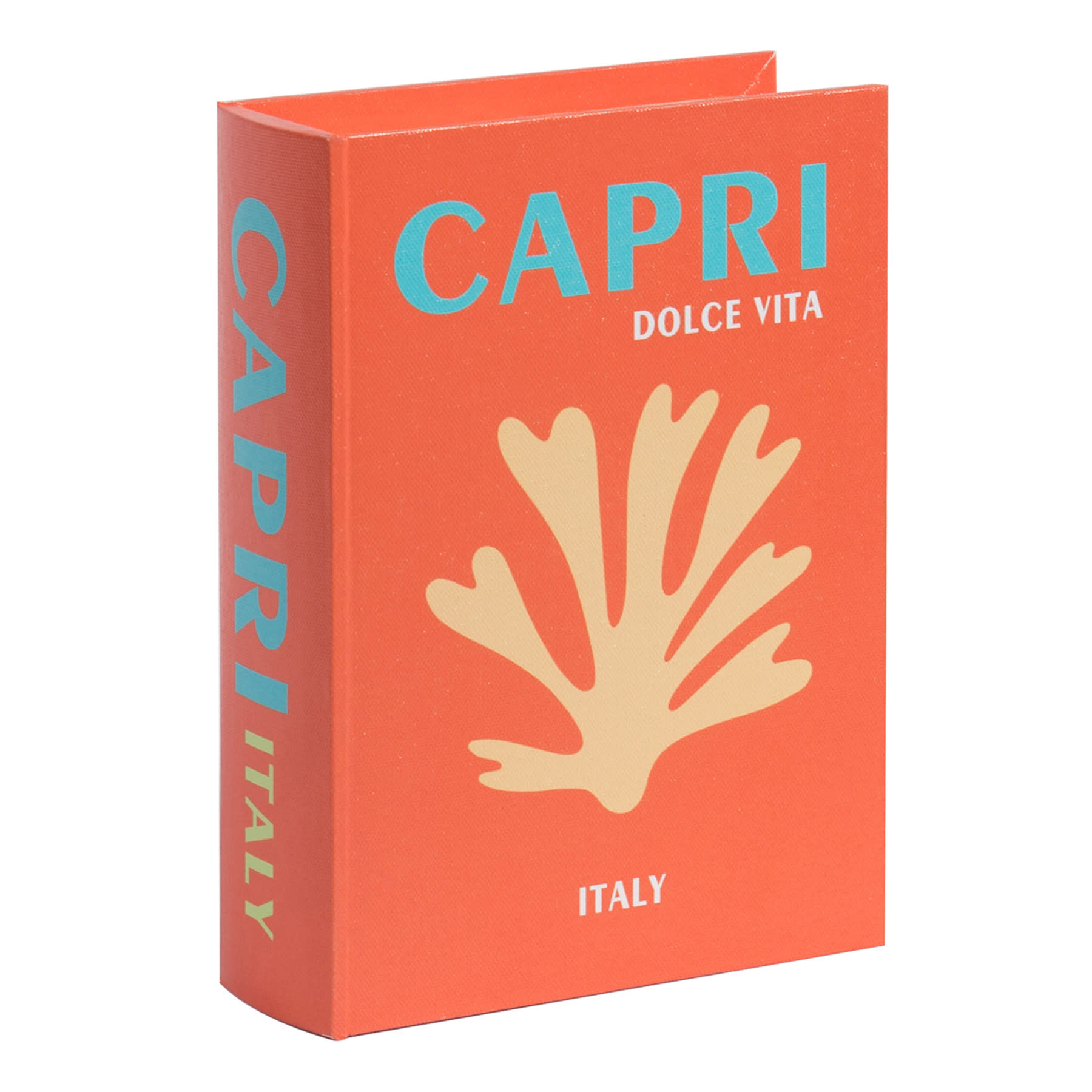 Medium Orange Capri Book Box, 8.5x6.5x2.2