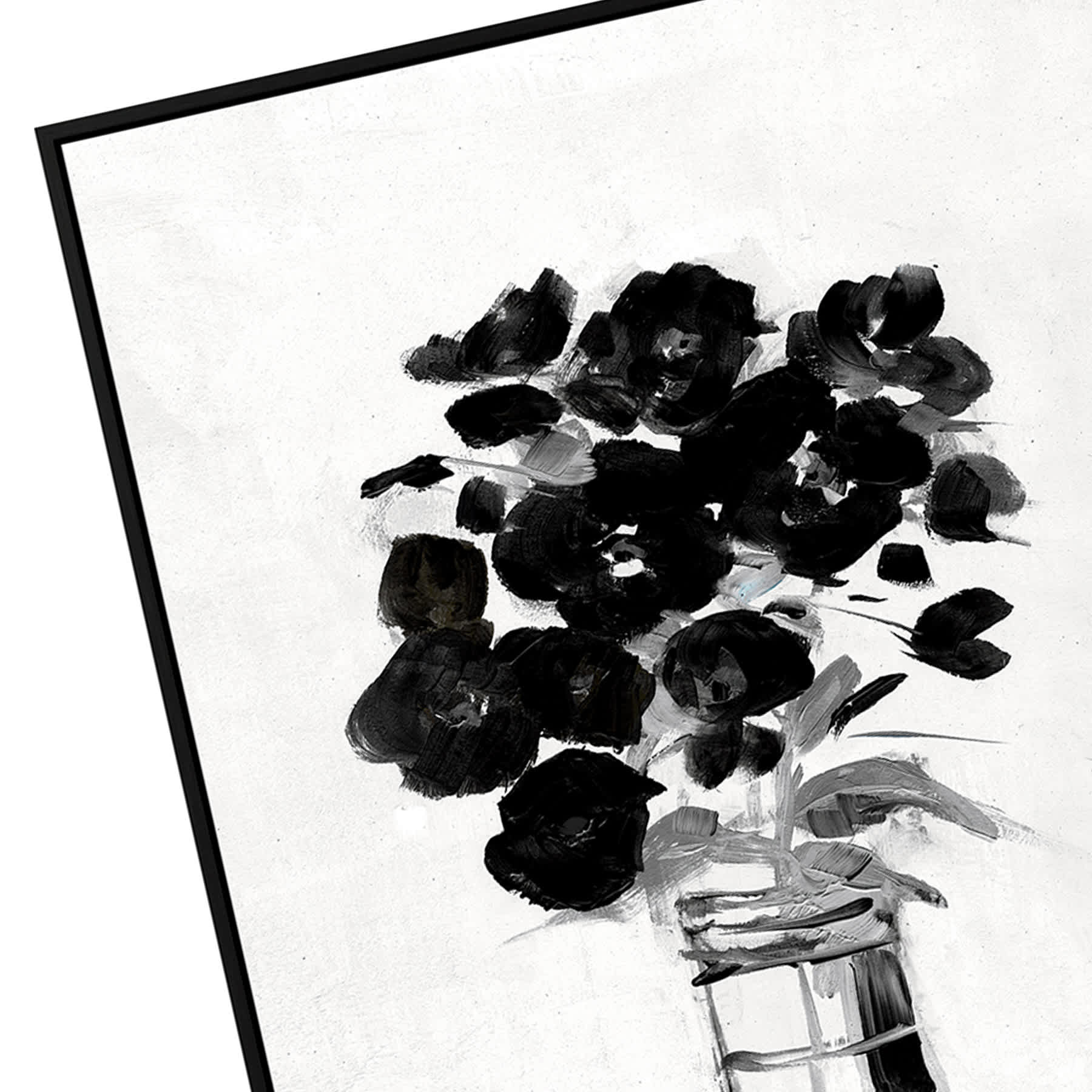 Framed Floral Canvas Wall Art, 19x37
