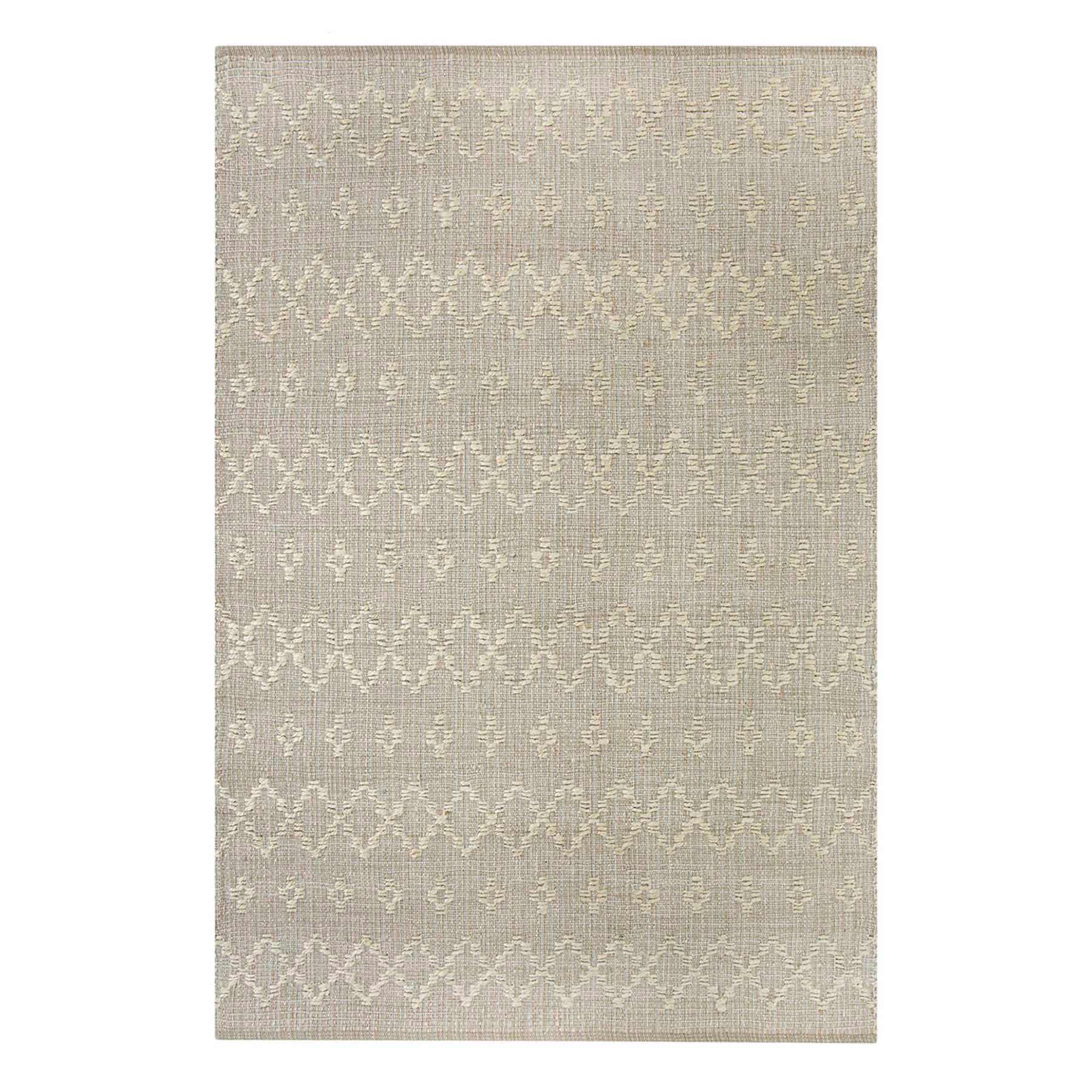 (B726) Honeybloom Denali Neutral Flatweave Area Rug, 5x7