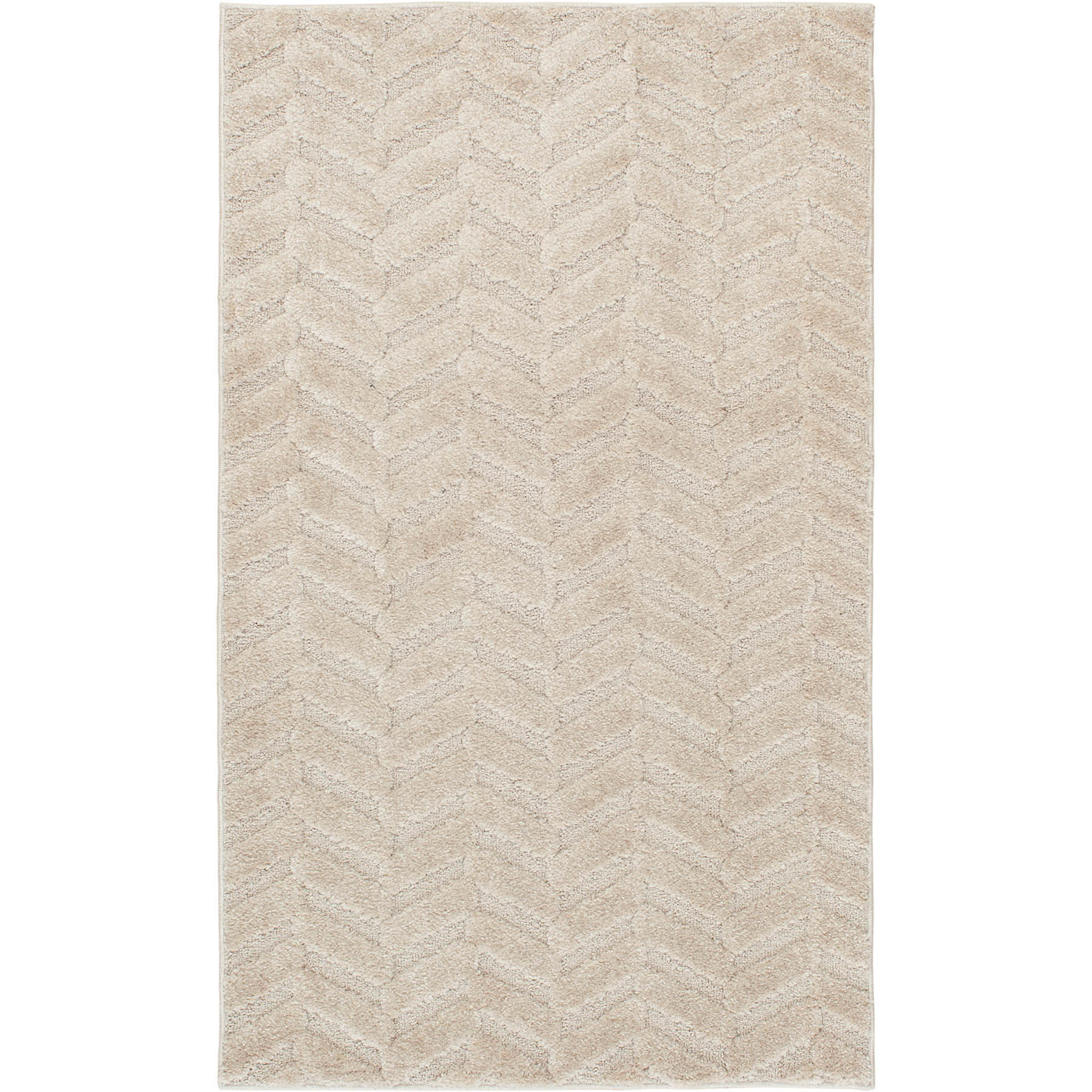 Waterford Ivory Chevron Tufted Accent Rug, 3x5