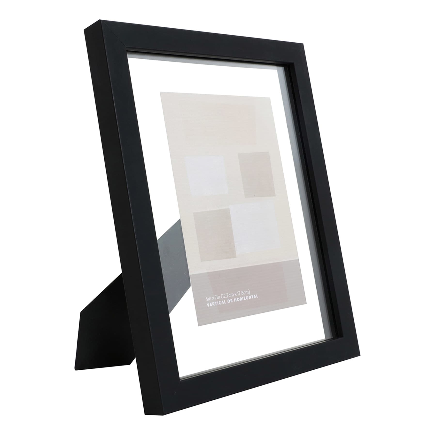Black Tabletop Float Picture Frame, 8x10