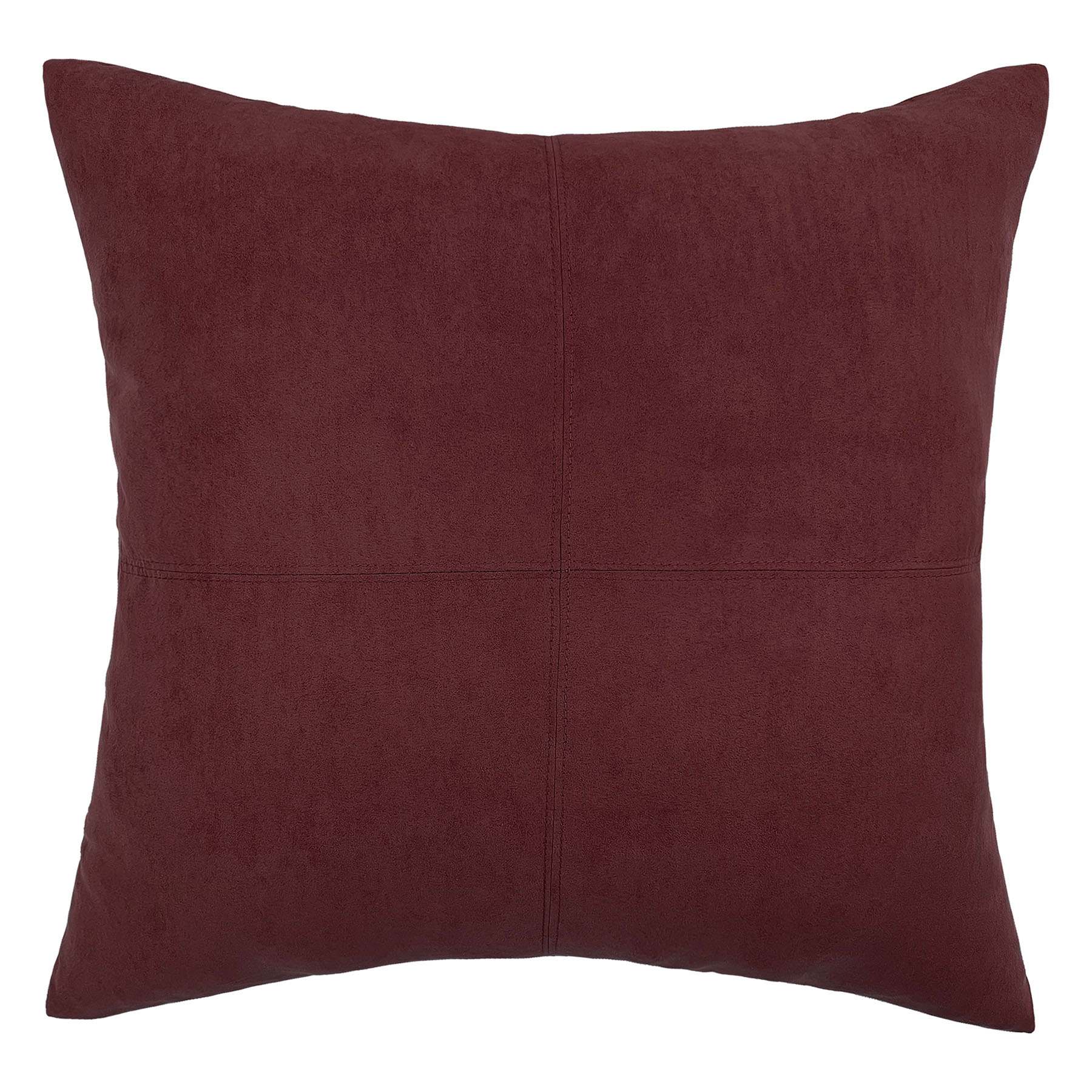 Mulberry Torrey Faux Suede Throw Pillow, 24"