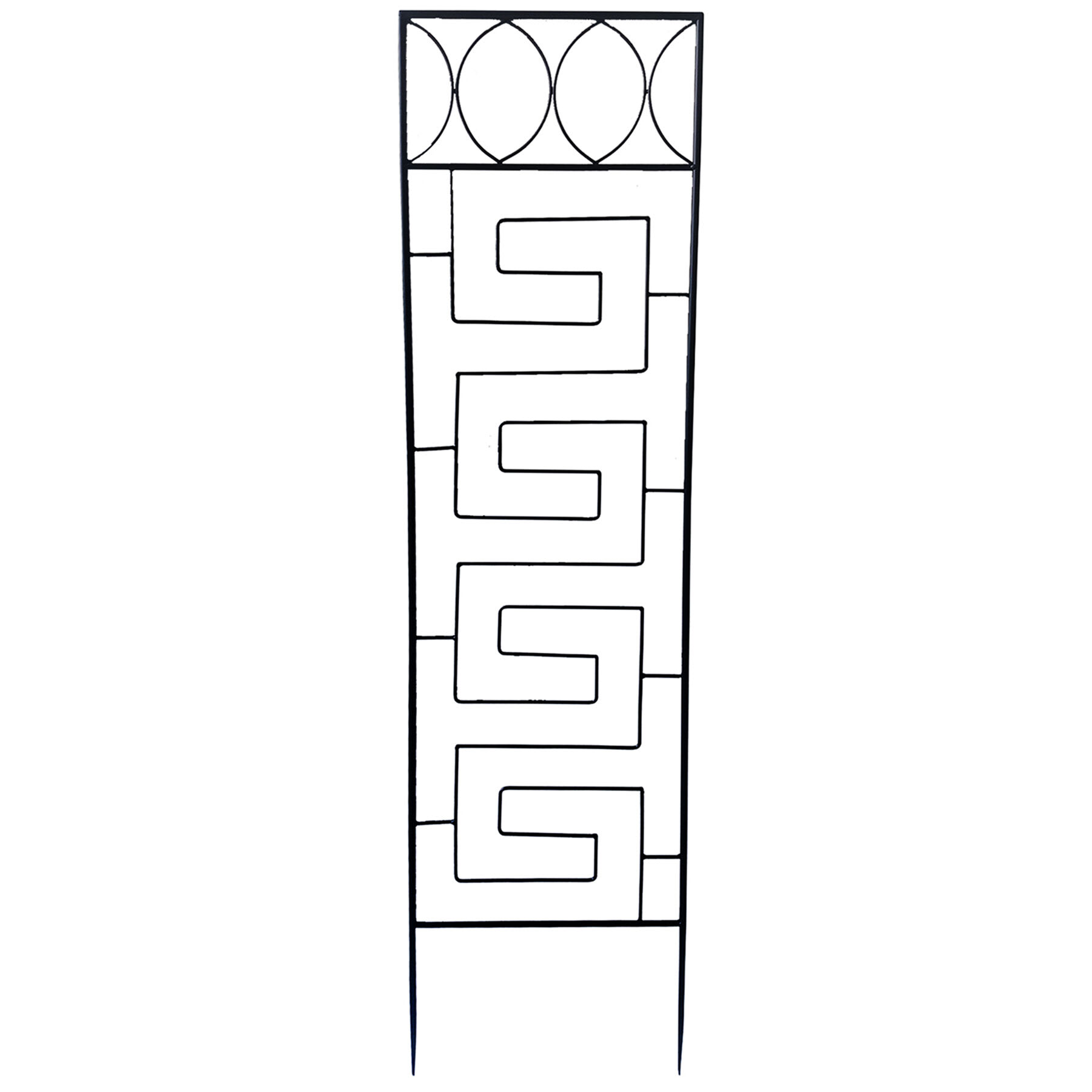 Found & Fable Black Metal Contemporary Garden Trellis, 53"