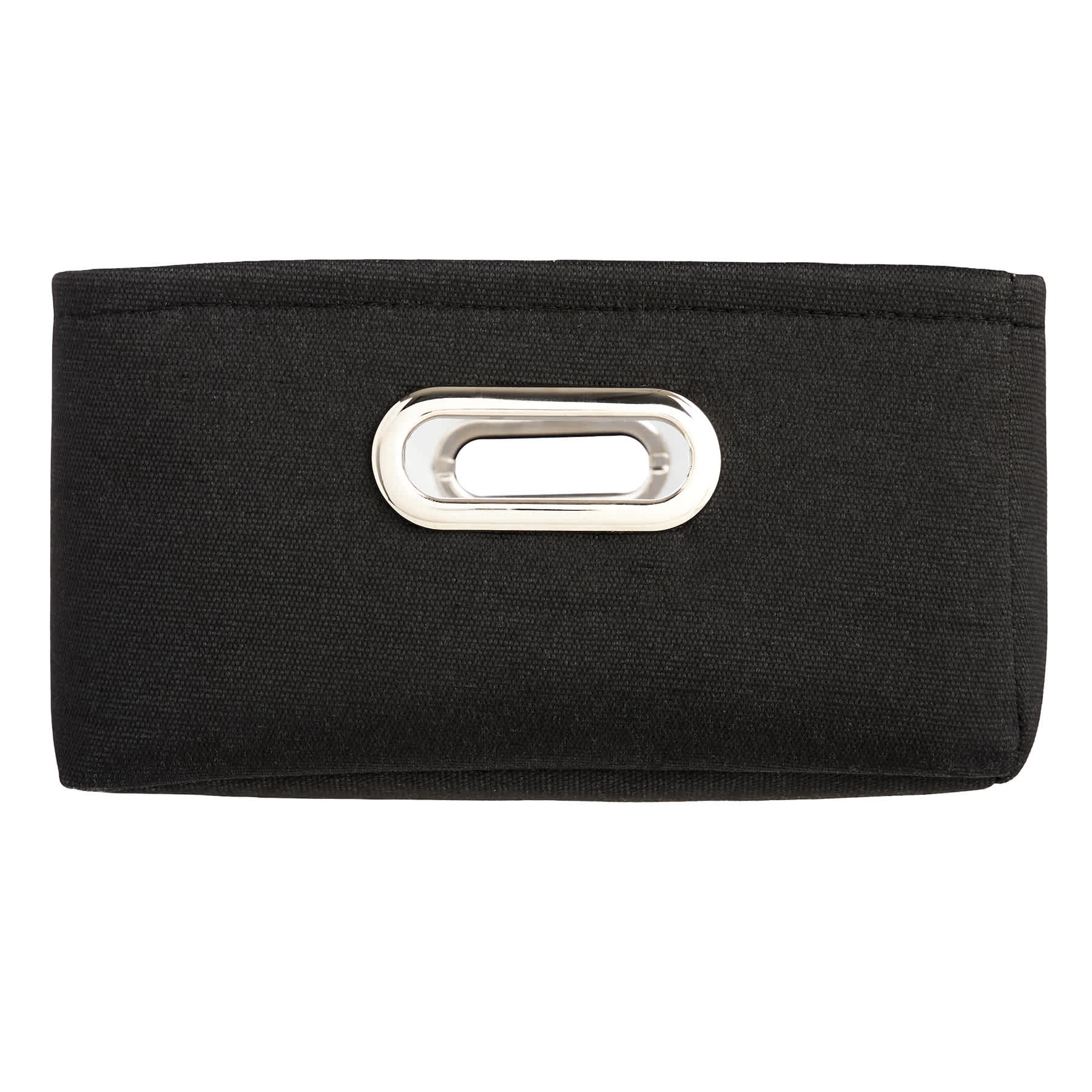Black Rectangle Fabric Storage Basket, Large