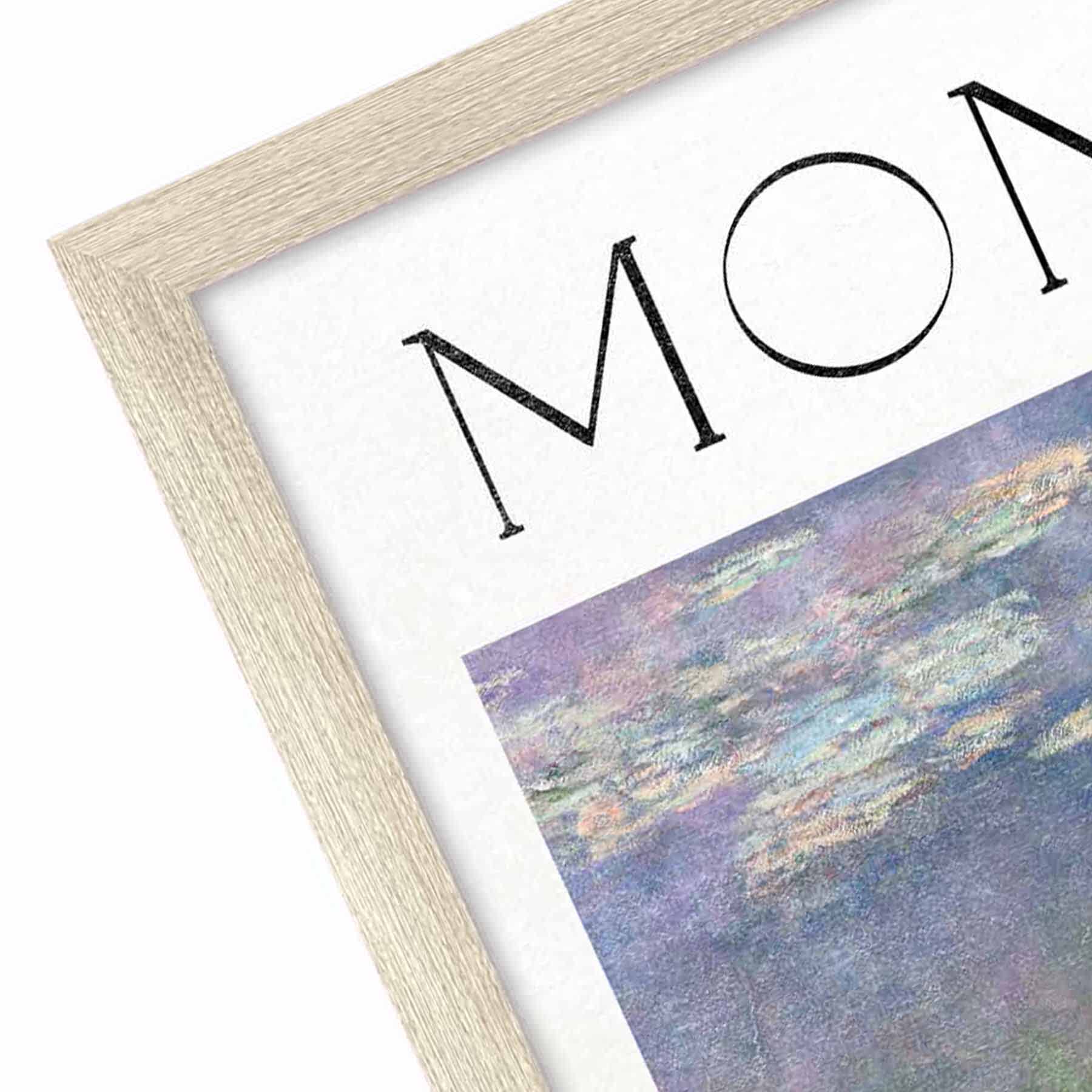 Framed Monet Water Lilies Wall Art, 8x10