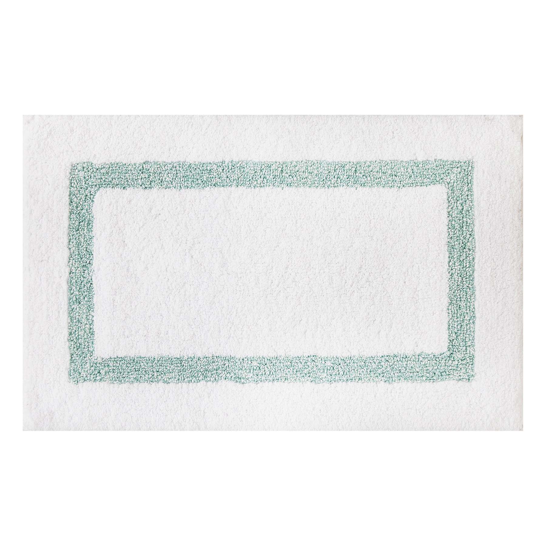 Providence Sea Green Racetrack Design Bath Rug, 20x30