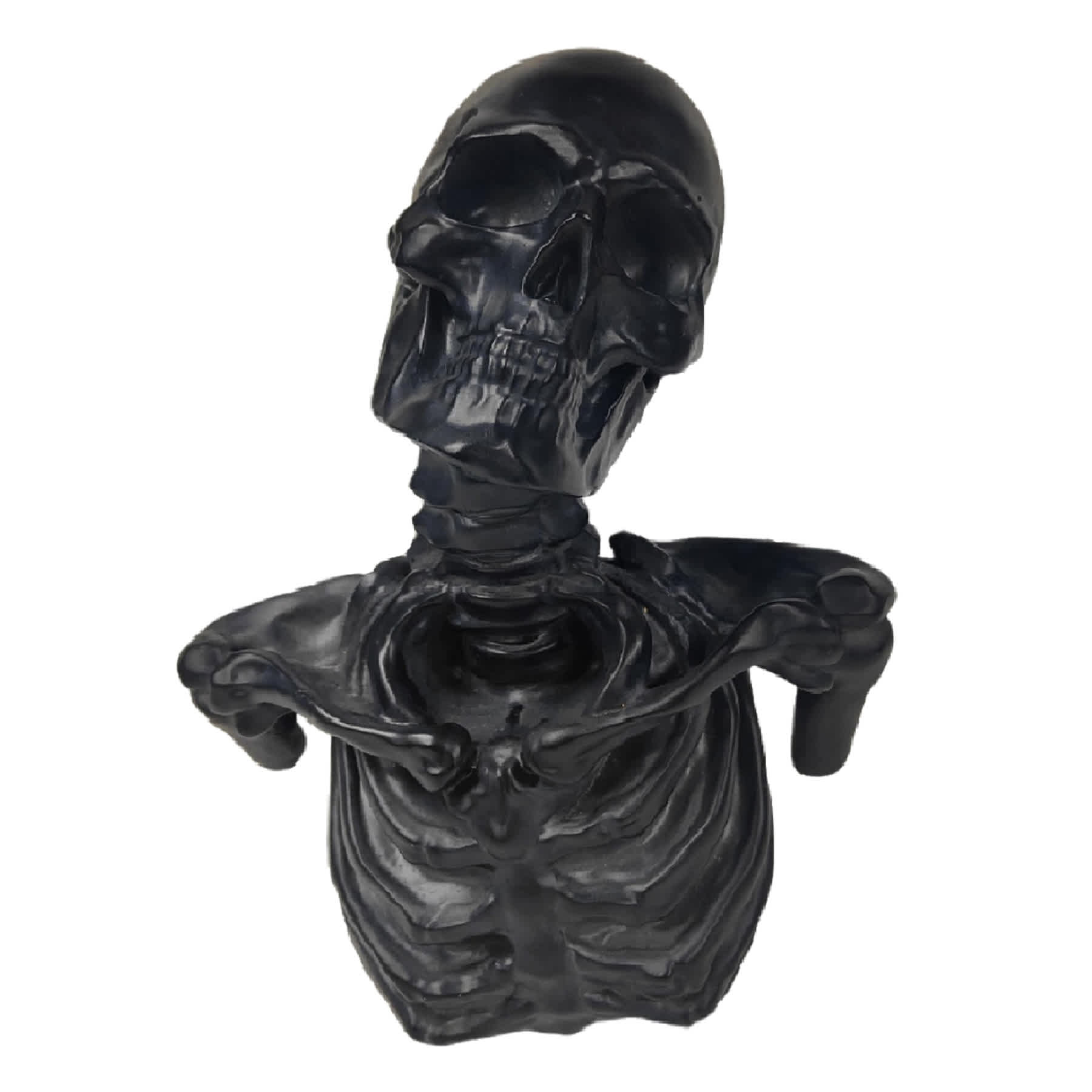 Black Skull Wall Decor, 14"