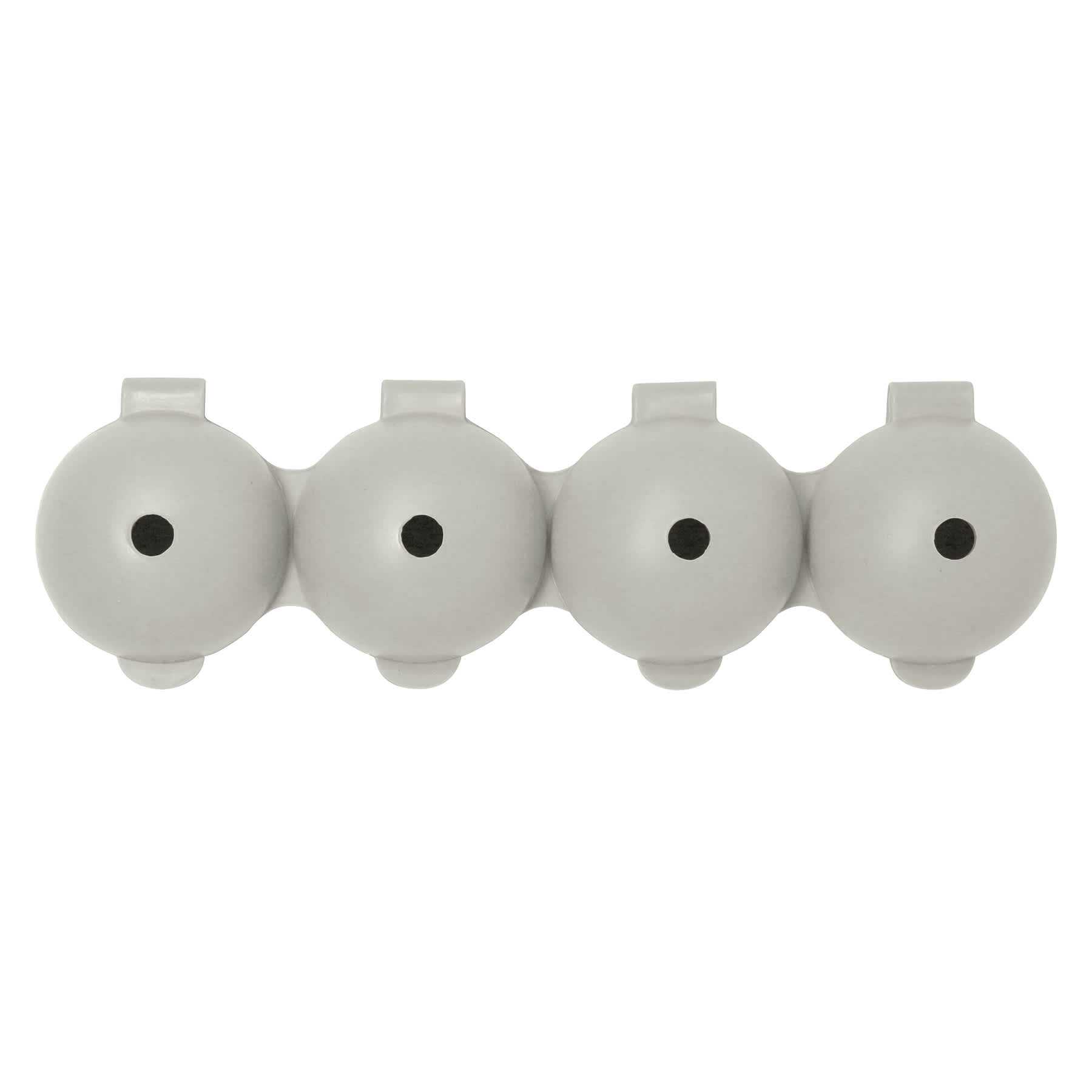 4-Section Ice Ball Tray, Grey