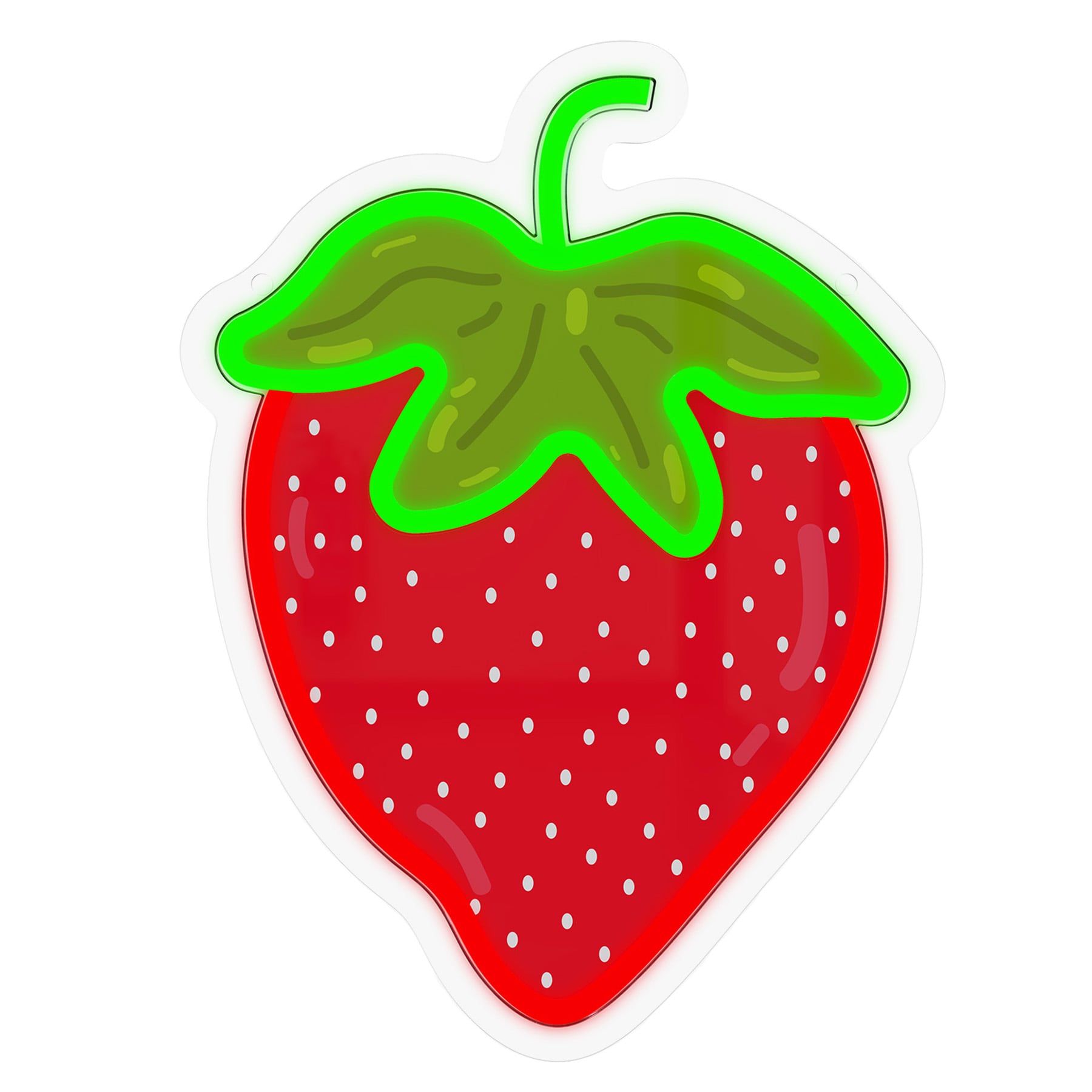 Strawberry Neon Wall Sign, 12"