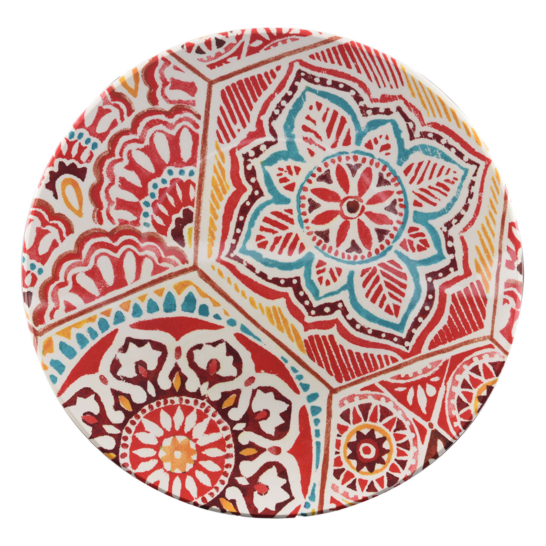 Warm Paisley Melamine Dinner Plate
