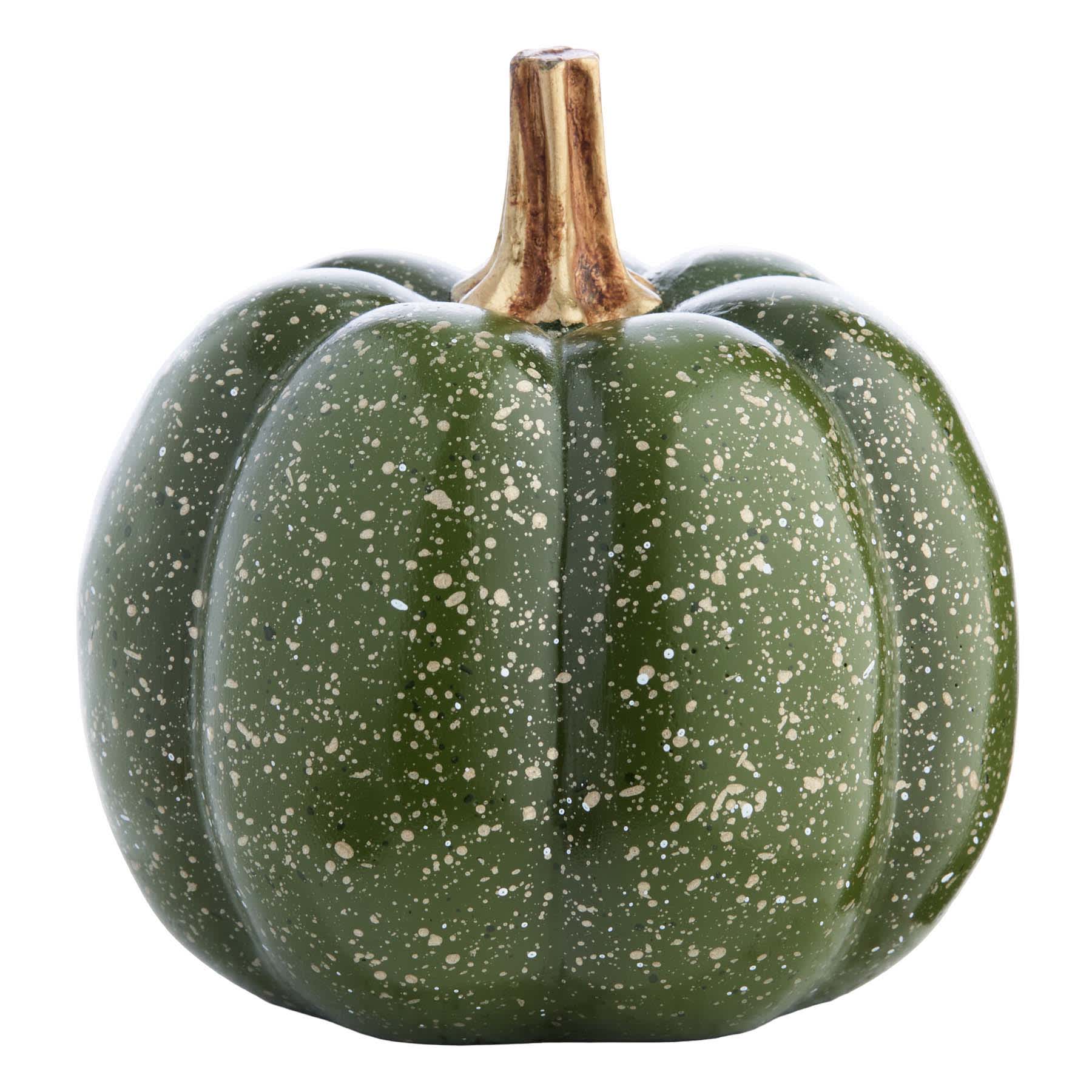 Green Speckled Pumpkin, 4"