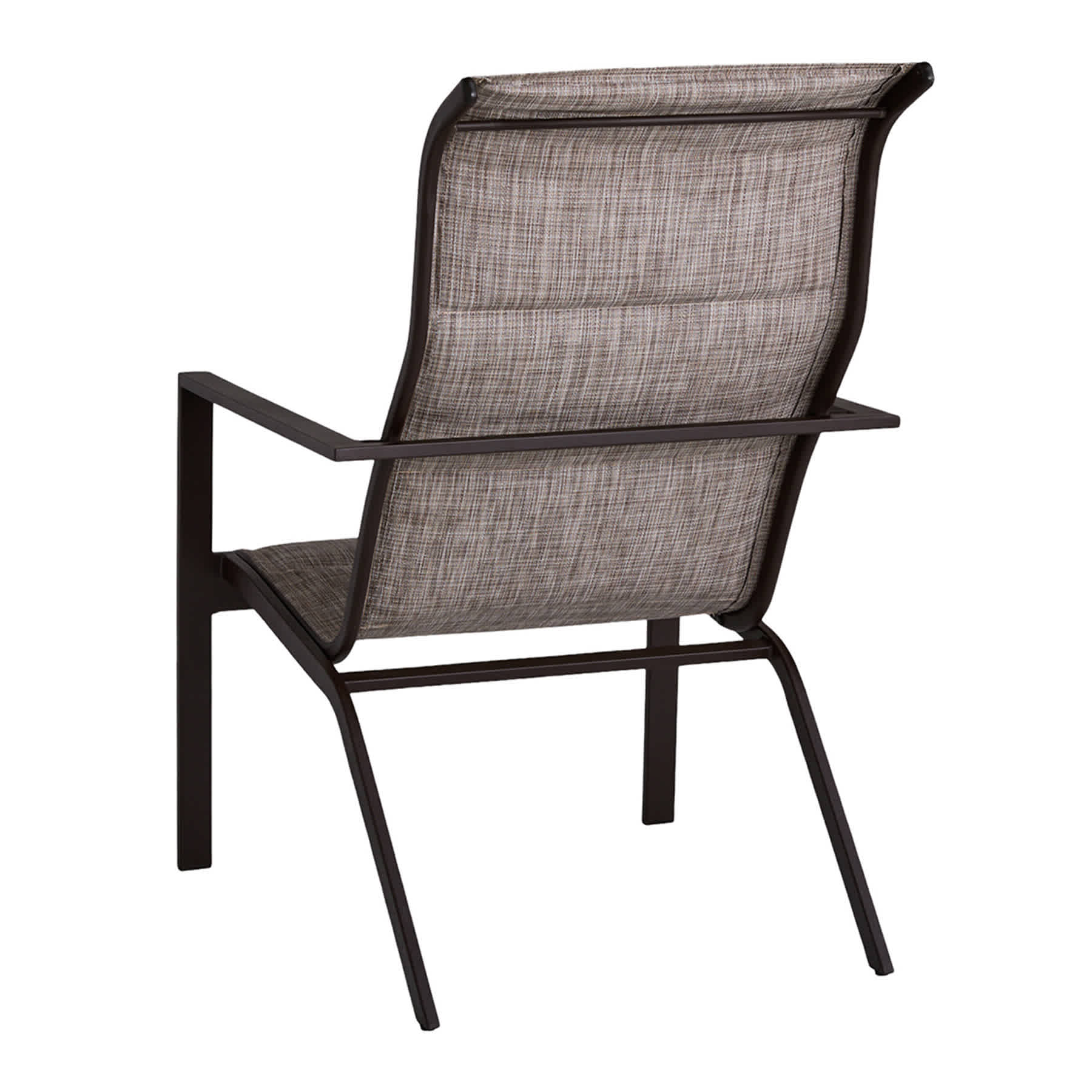 Padded Sling Lounge Chair, Taupe