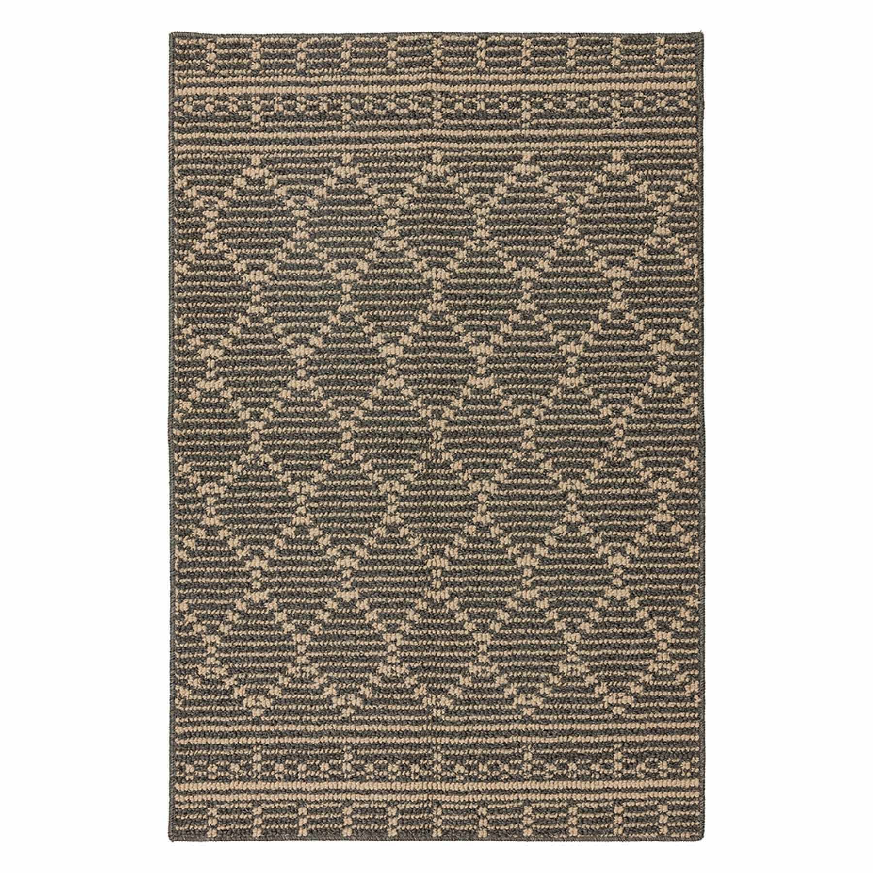 Olympia Charcoal & Tan Trellis Accent Rug, 30x45