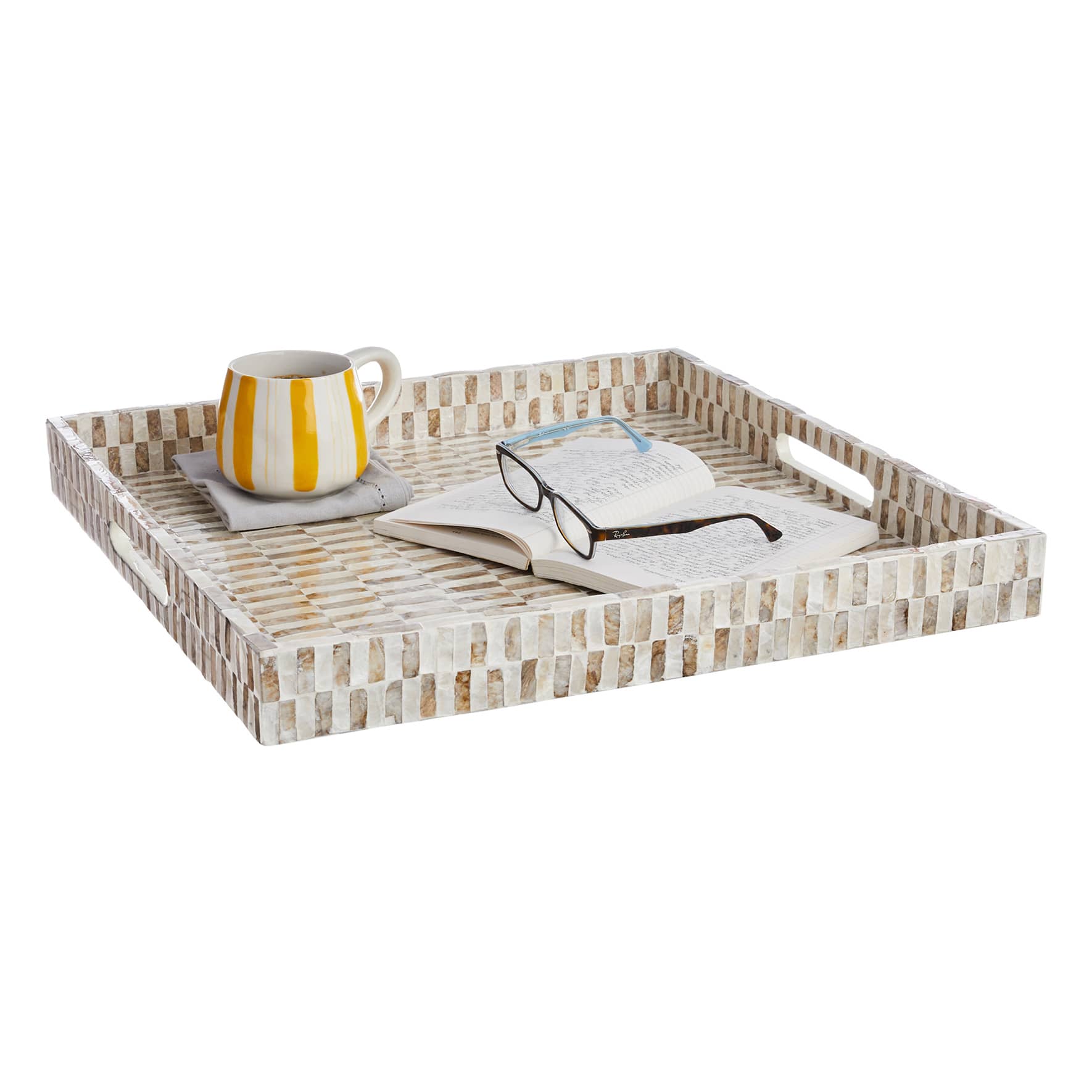 Capiz Tray, 19.7"