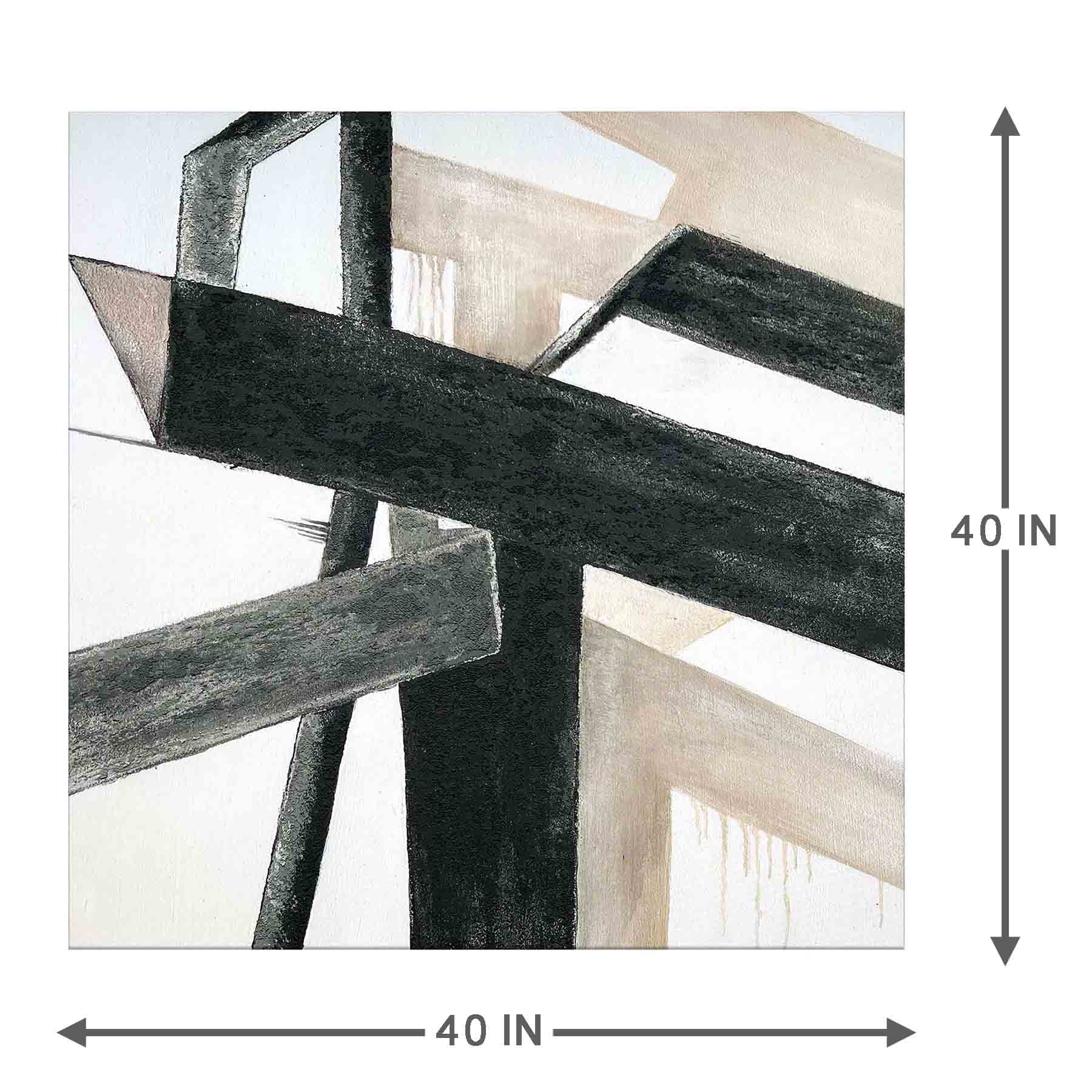 Crosby St. Abstract Canvas Wall Art, 40"