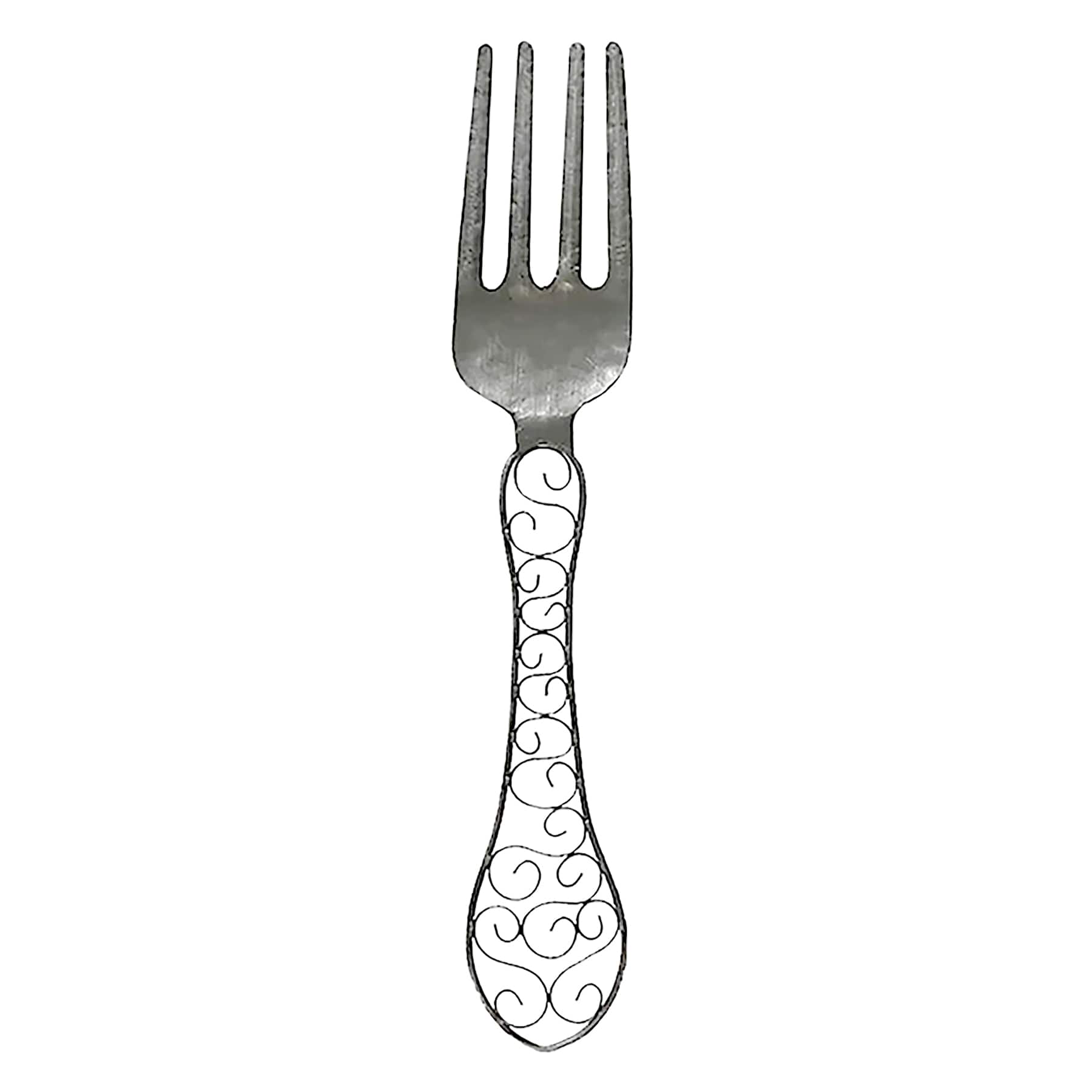 Metal Fork Wall Art, 8x31