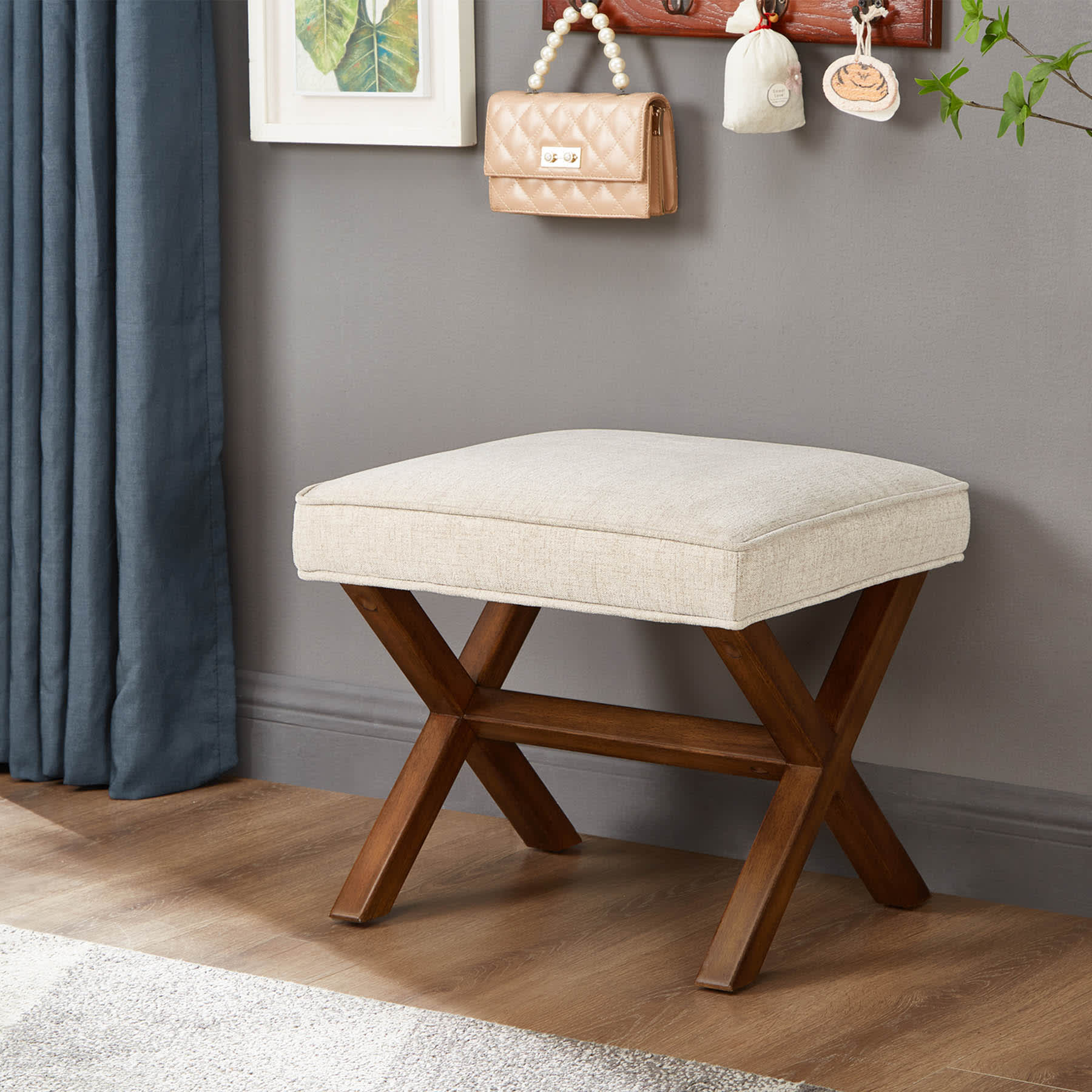 X-Base Ottoman, Taupe