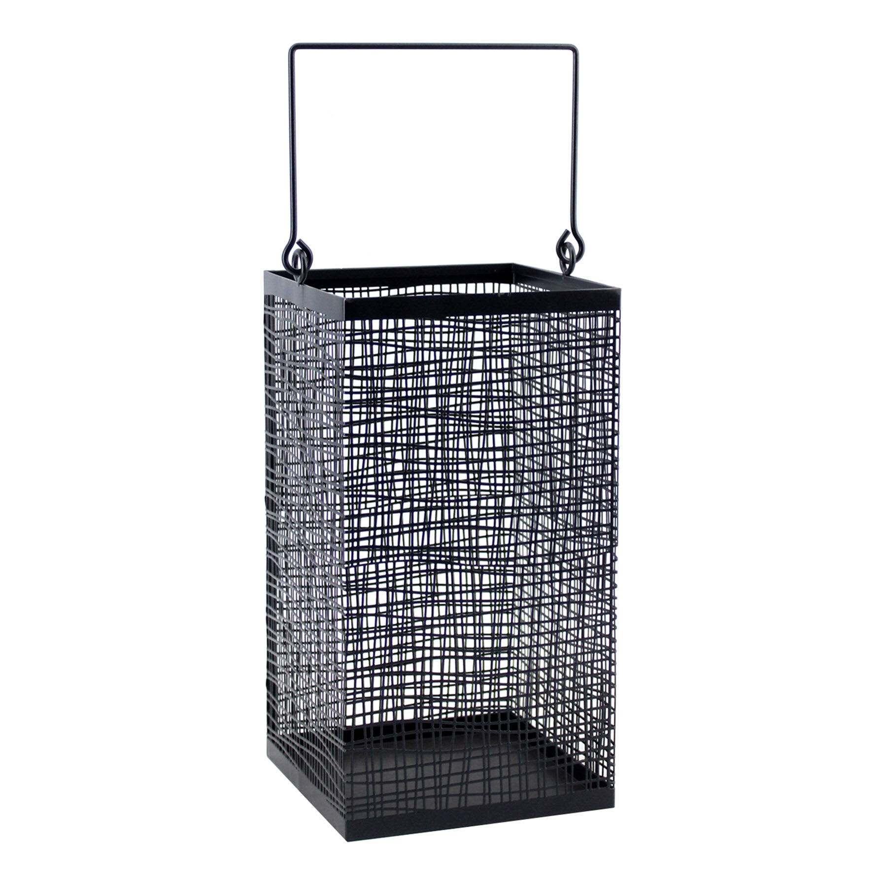 Crosby St. Black Metal Lantern, 10"