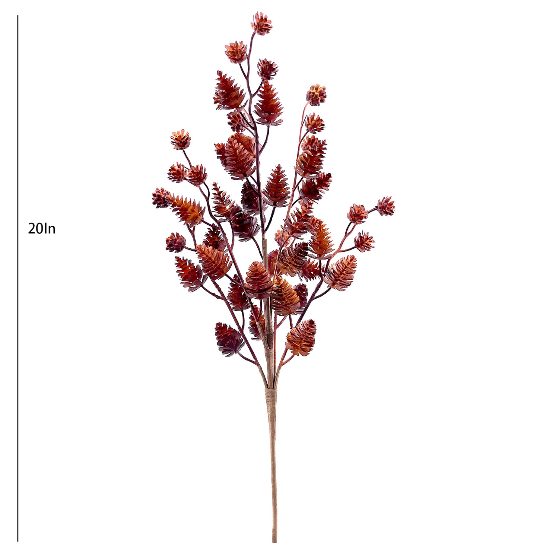 Brown Pinecone Bush, 20"