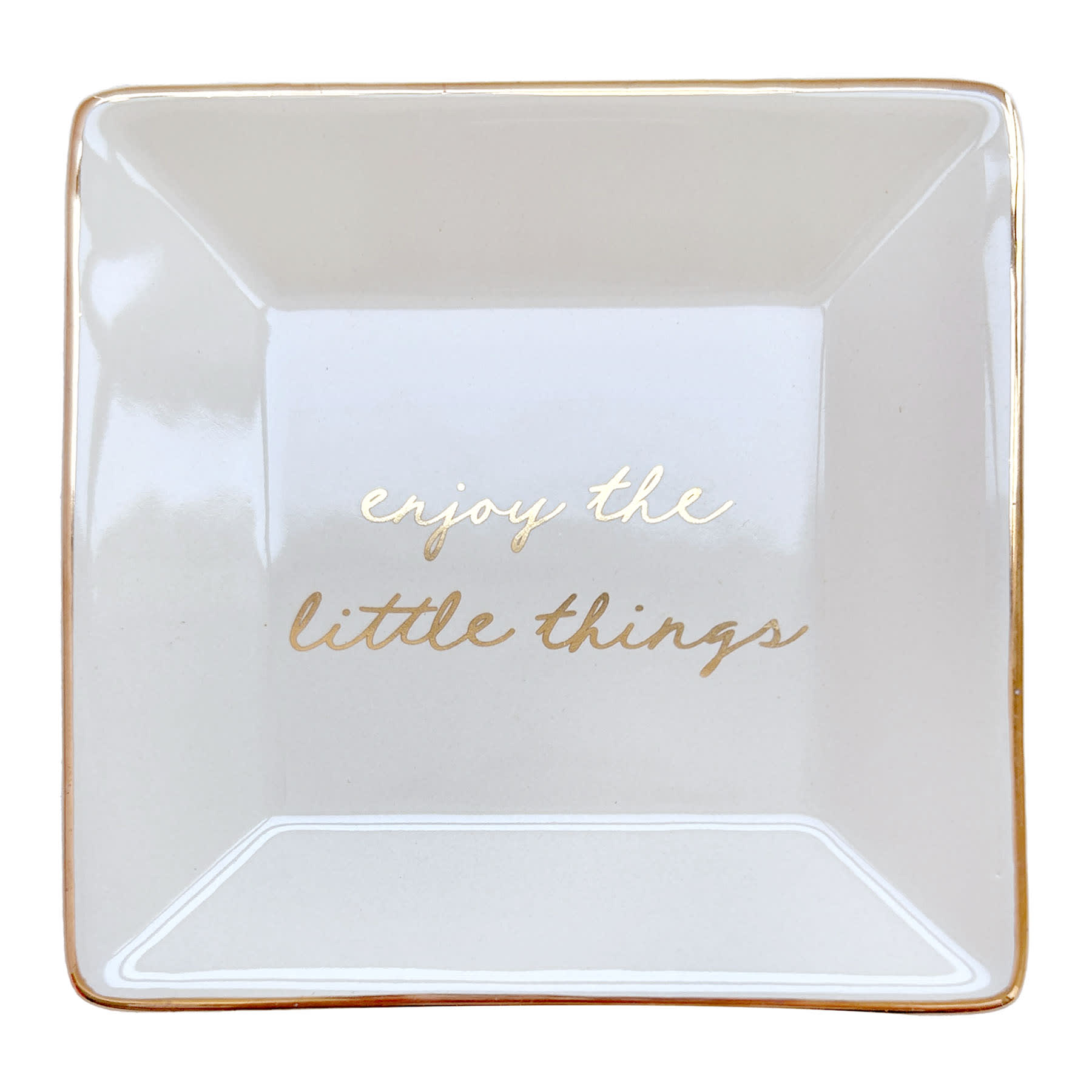Habitat for Humanity Enjoy The Little Thinks Trinket Tray, 4"