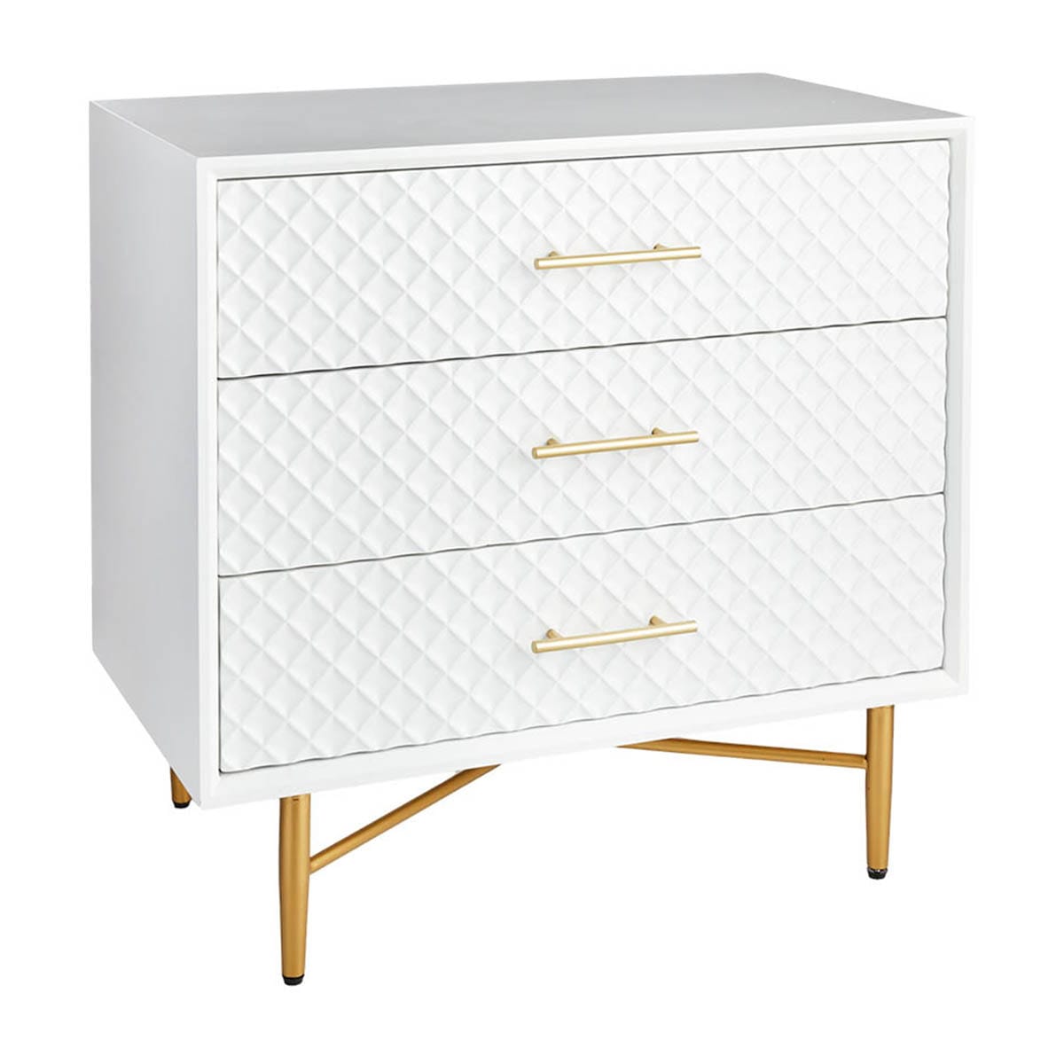 Serena Wooden Cabinet, White