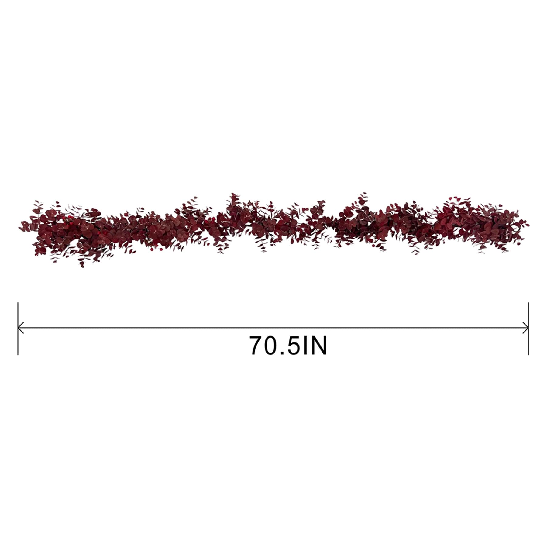 Burgundy Eucalyptus Garland, 70.5"