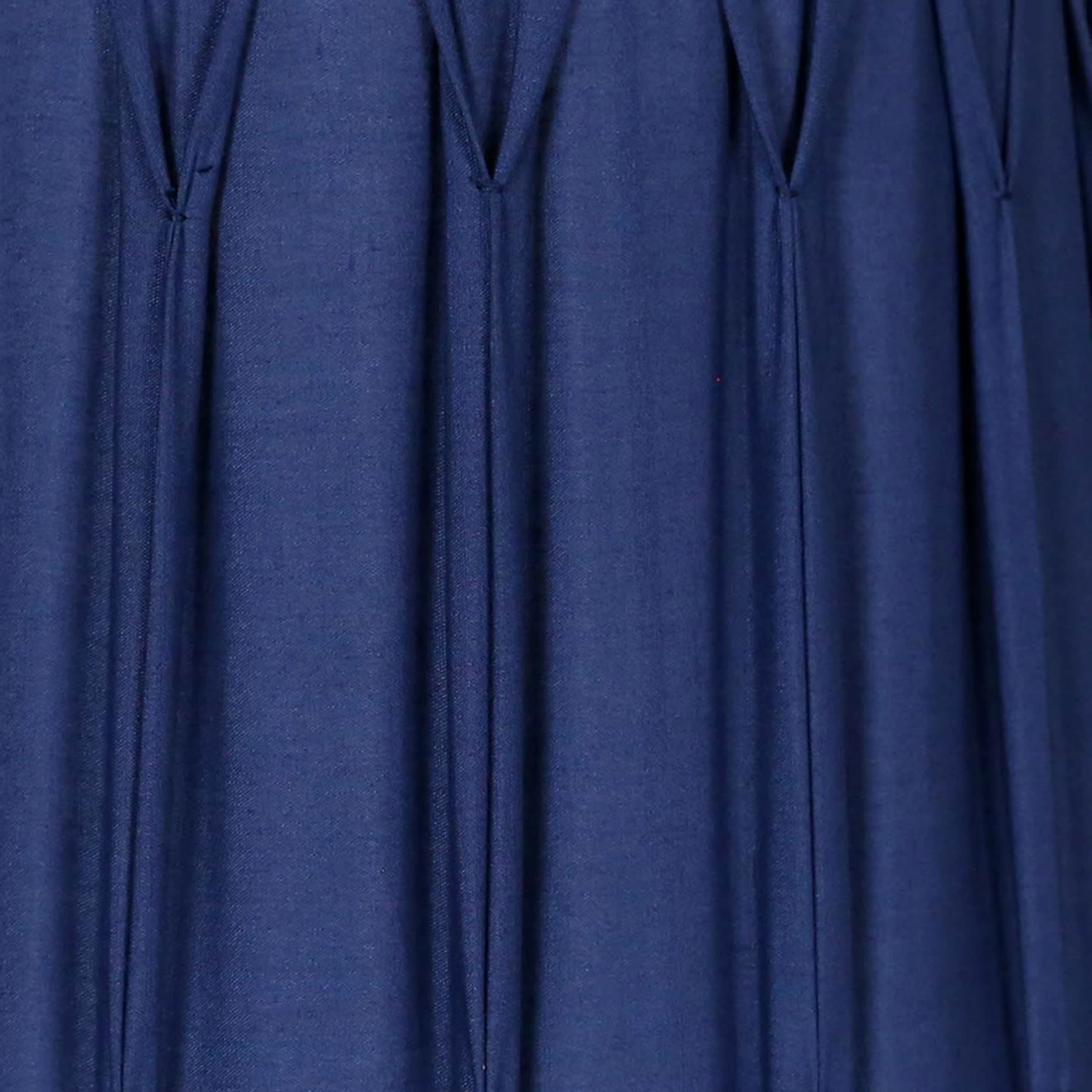 Navy Blue Pleated Taper Medium Table Shade, 12x14x10