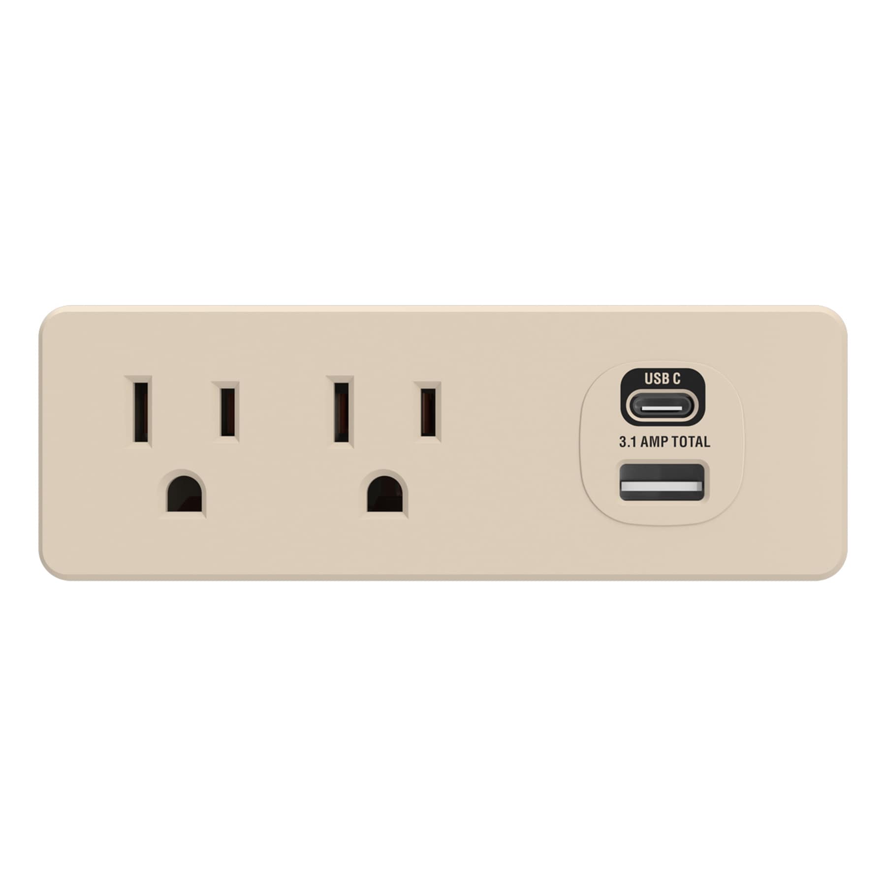1200J 4-Outlet Usb Surge Protector White Smoke