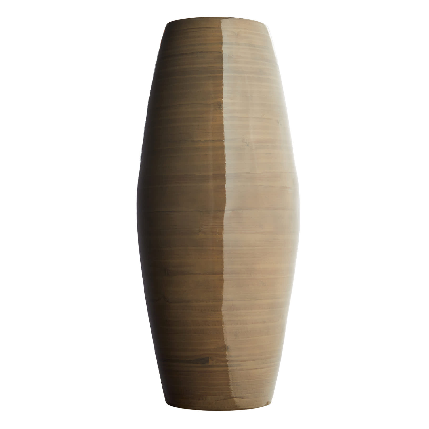 Warm Grey Bamboo Vase, 18"