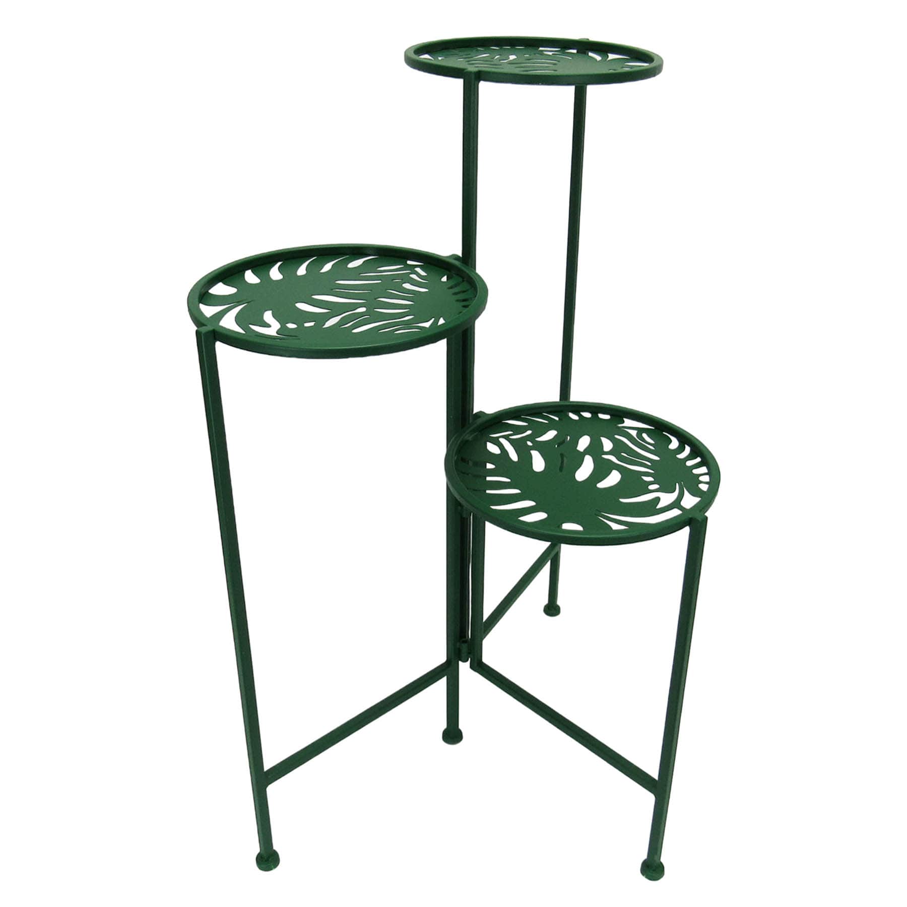Found & Fable 3-Tier Metal Folding Plant Stand, 28"