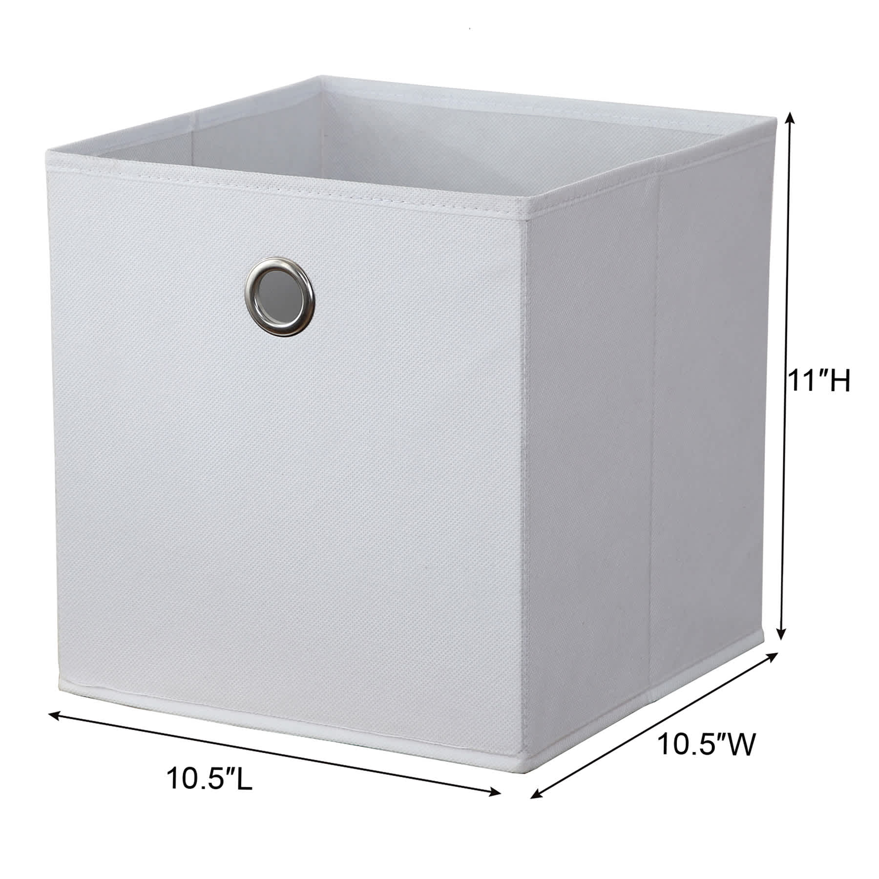 3-Pack White Modular Storage Cube, 10.5"