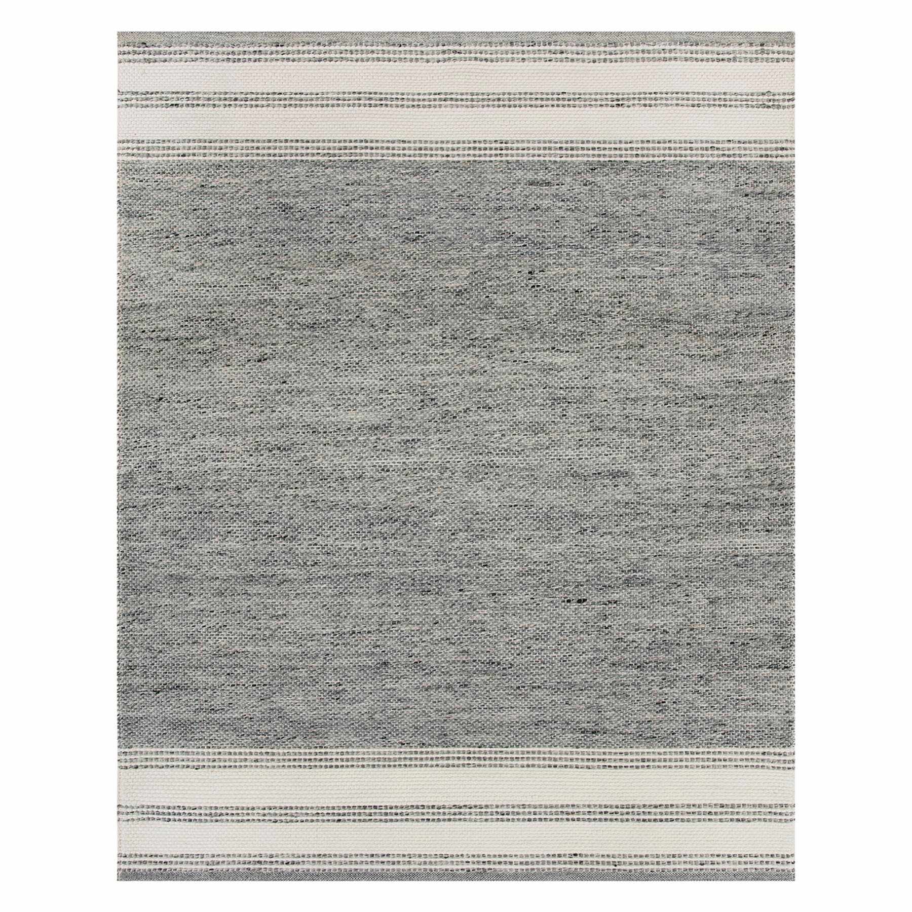 (A499) Ty Pennington Thornton Grey Woven Area Rug, 8x10