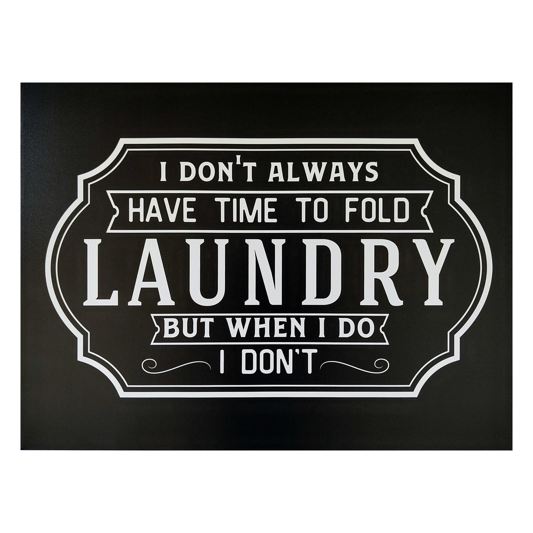 Laundry Canvas Wall Art, 24x18