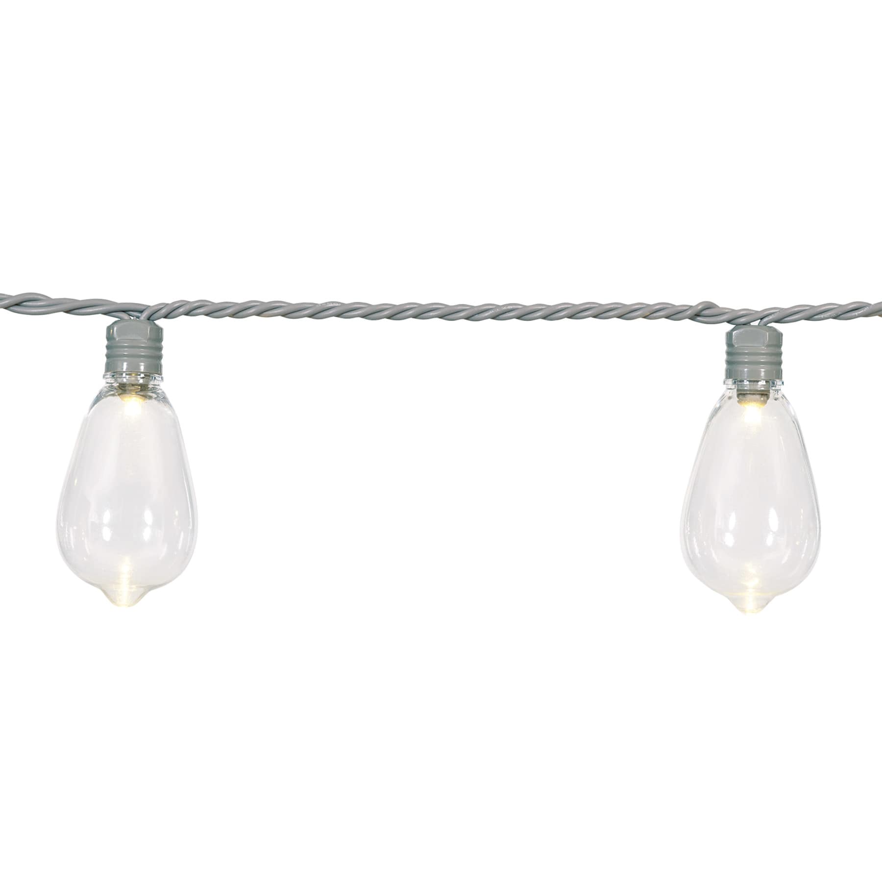 30-Count LED Edison String Lights with Grey Wire
