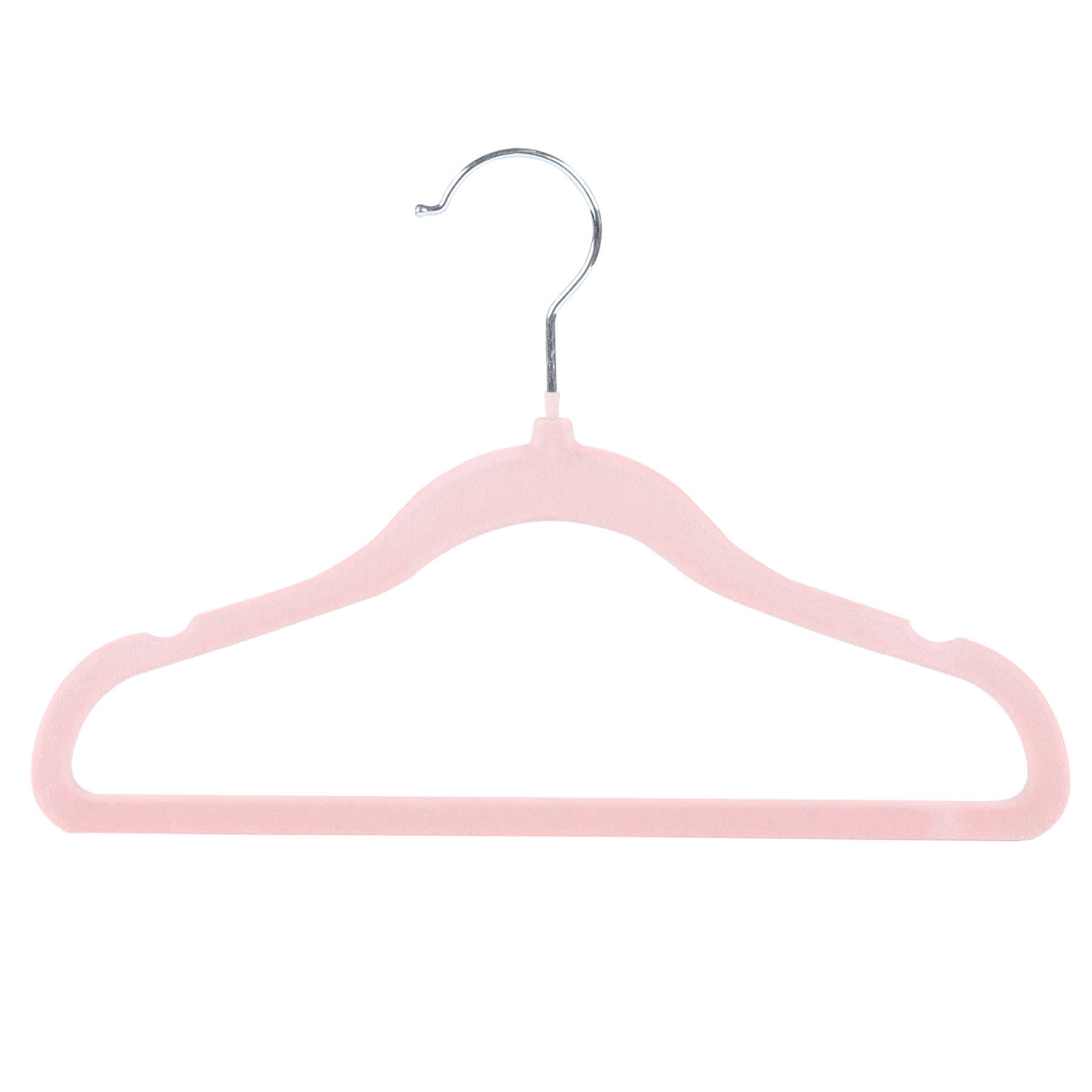 Tiny Dreamers 10-Piece Velvet Hanger, Strawberry Cream