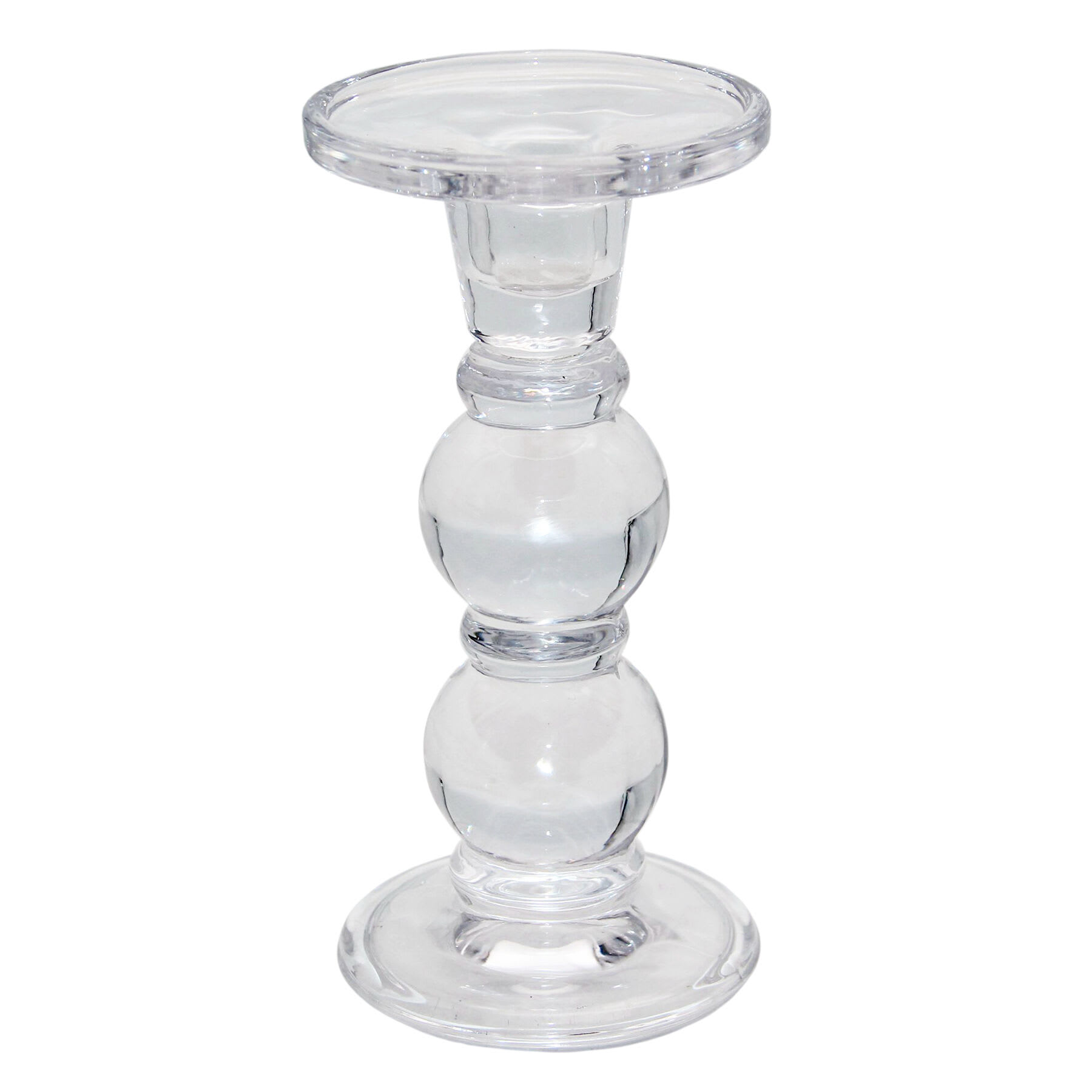 Grace Mitchell Glass Pillar Holder, 7"