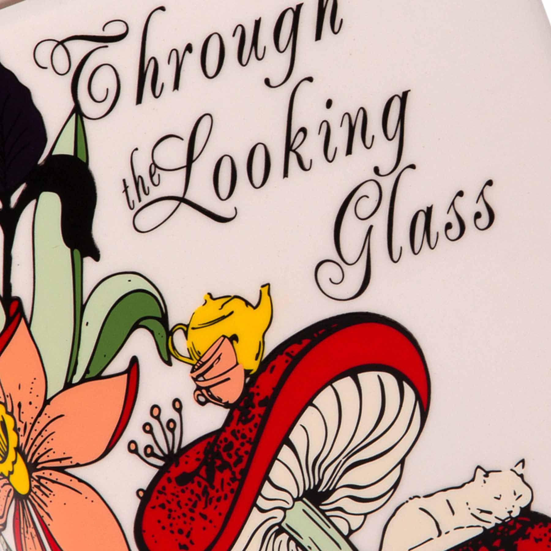 Through The Looking Glass Ceramic Book Vase, 5.25x7.75