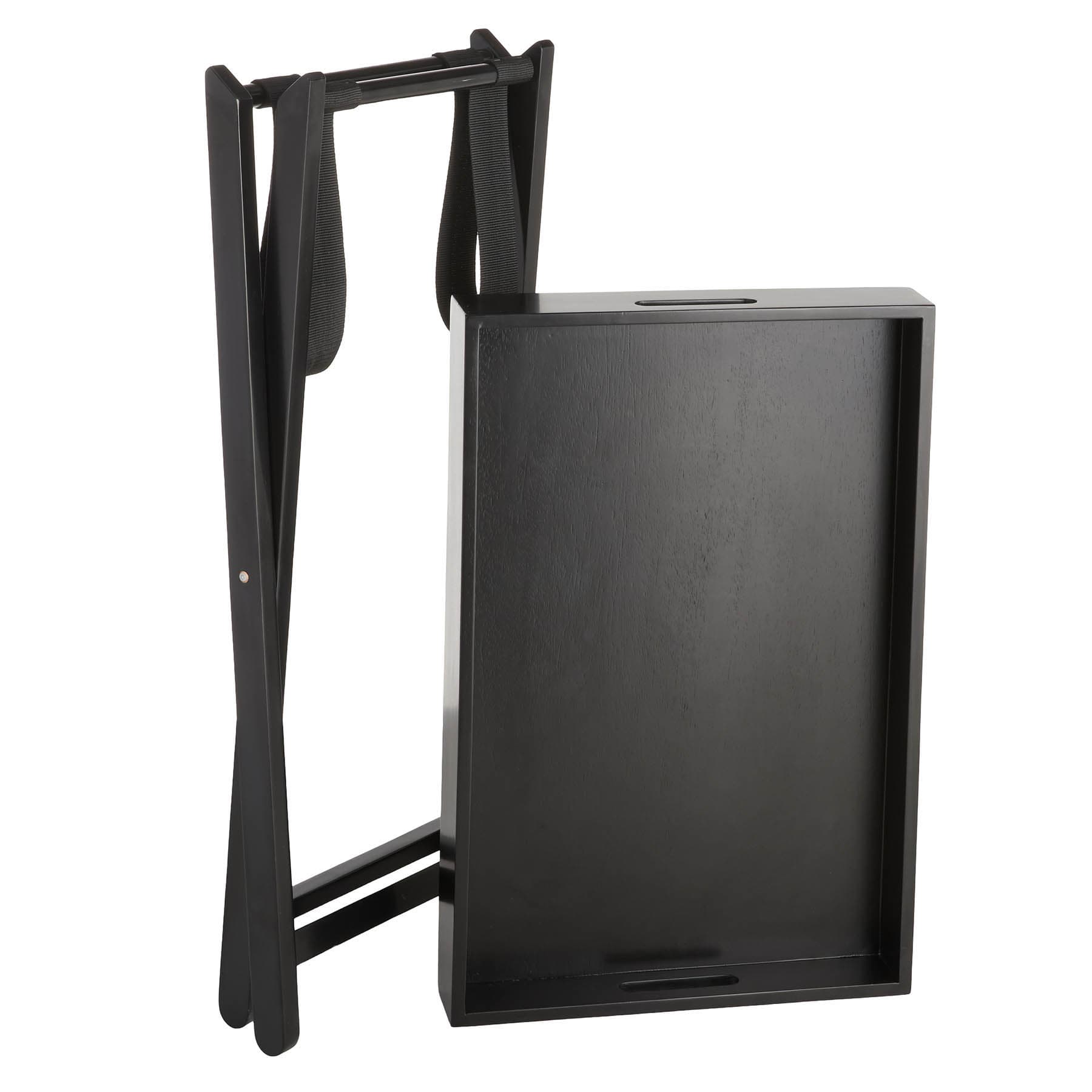 Laura Folding Tray Table - Black