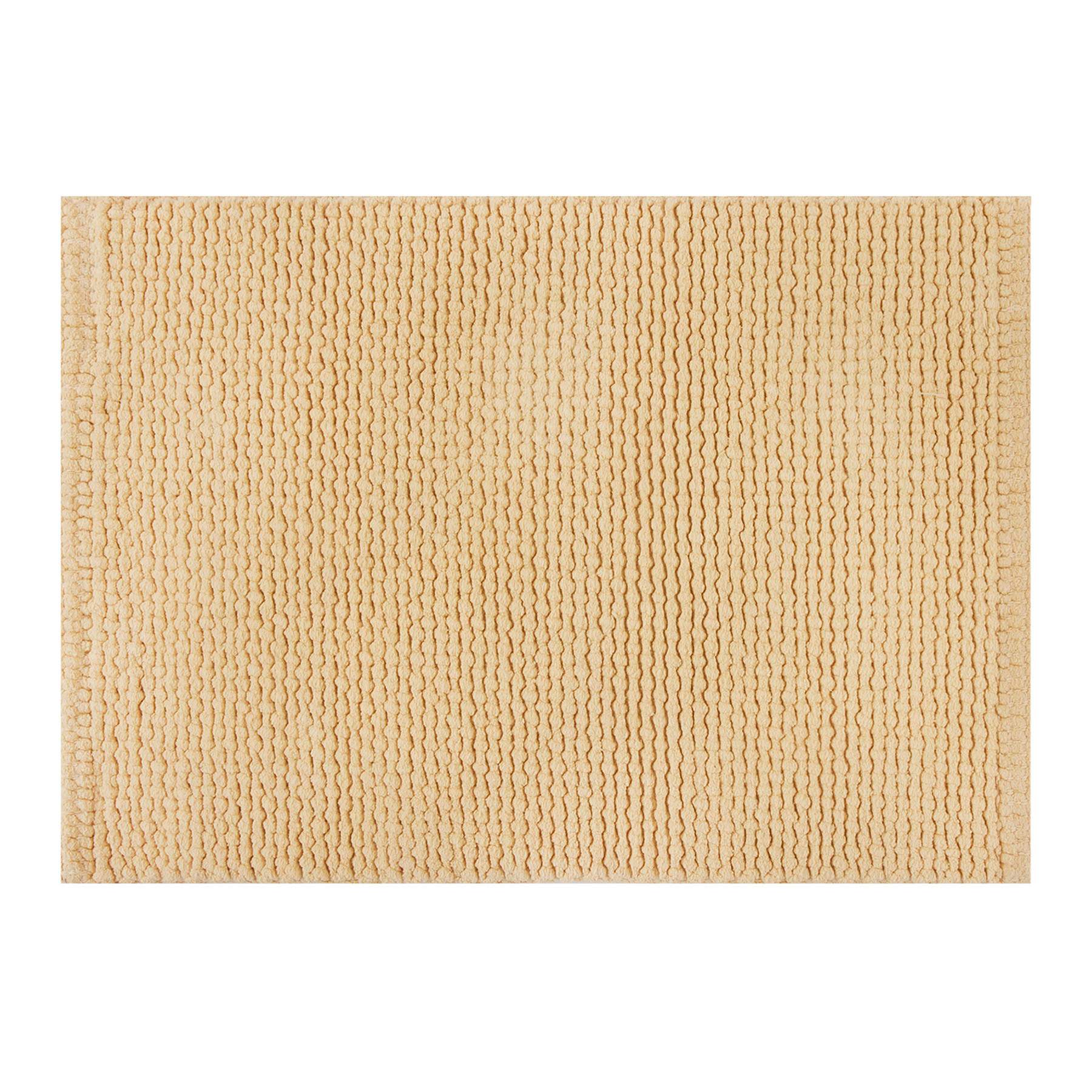 Honeybloom Yellow Braided Cotton Bath Rug, 17x24