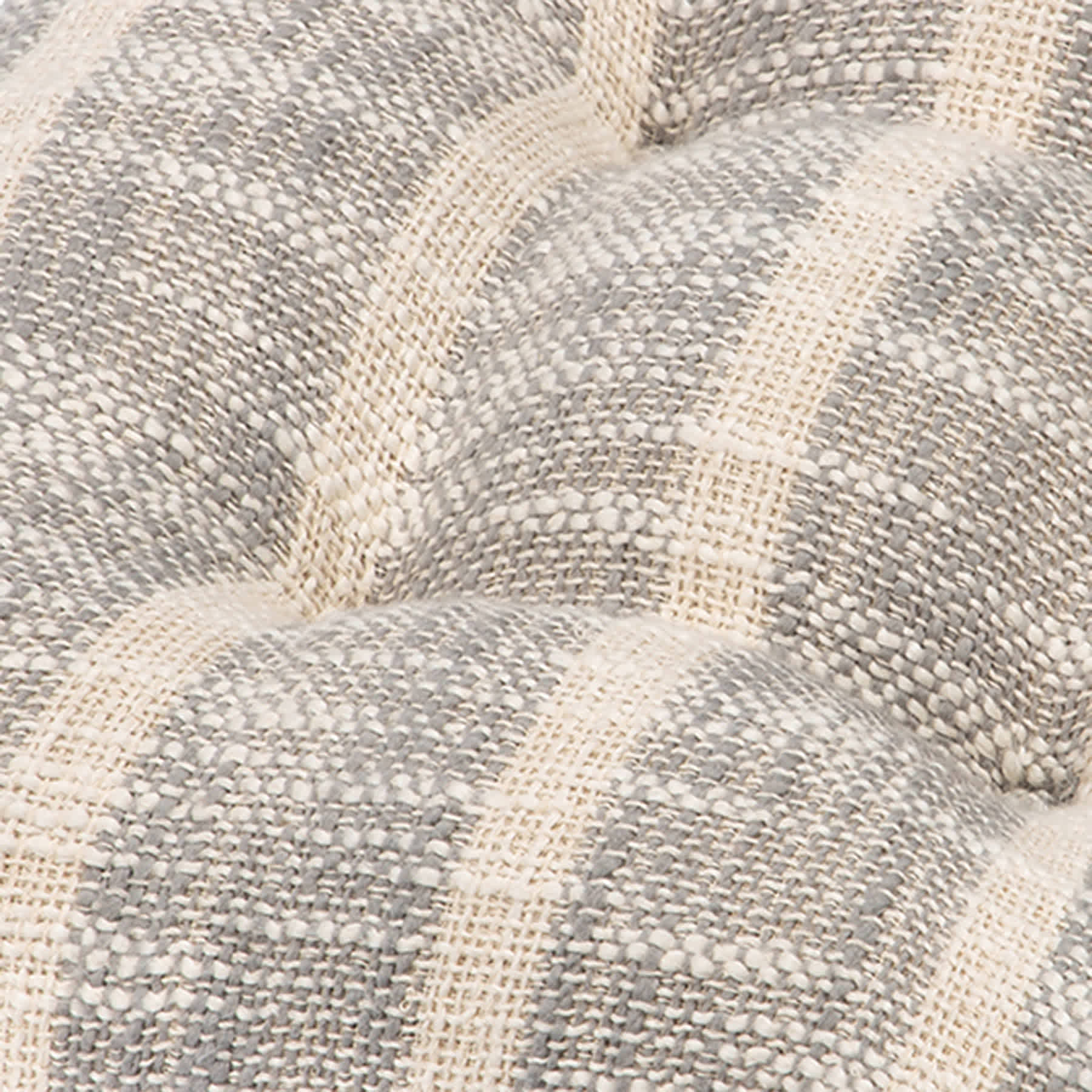 Farmhouse Griffin Grey Stripe Dining Chair Cushion
