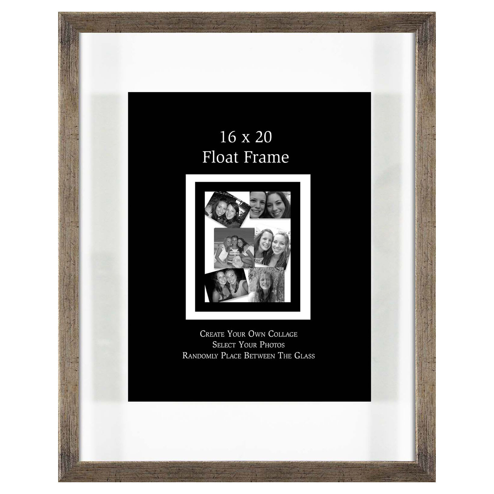Champagne Floating Wall Frame, 16x20