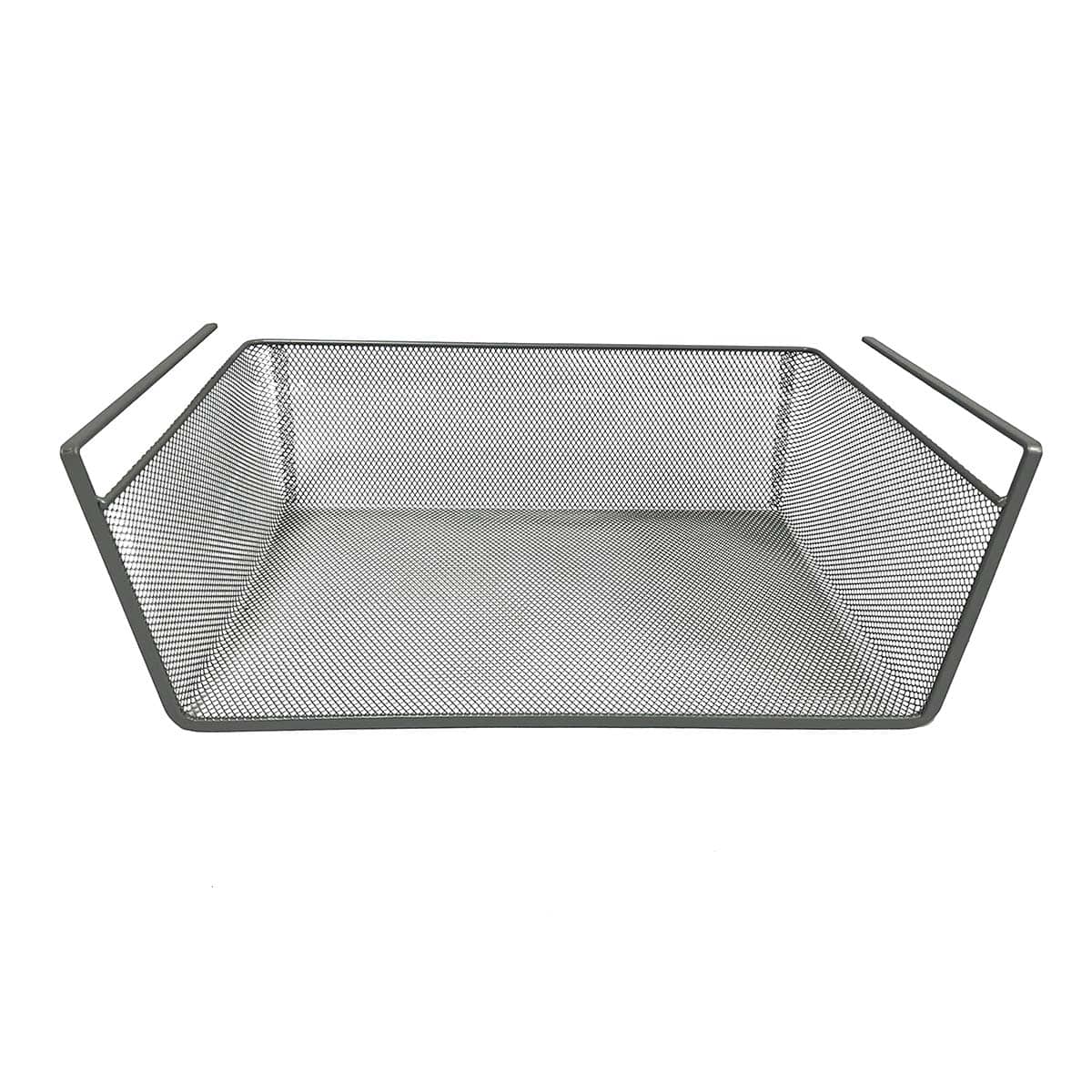 Under the Shelf Silver Metal Mesh Pantry Drawer, Large