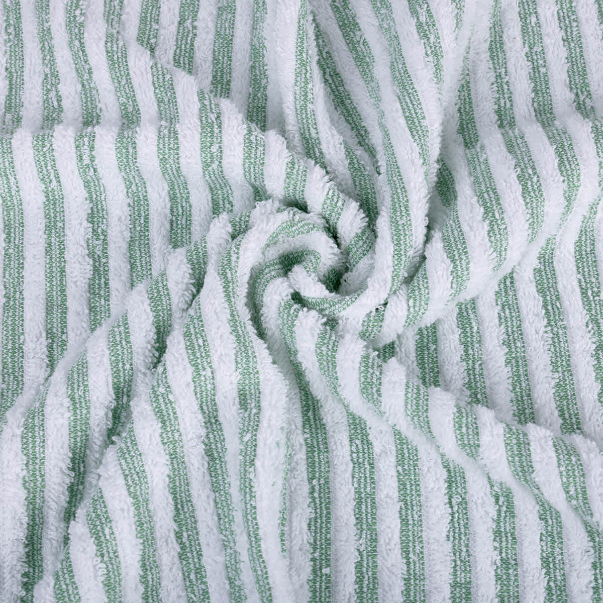 Essential Striped Green Hand Towel, 16x26