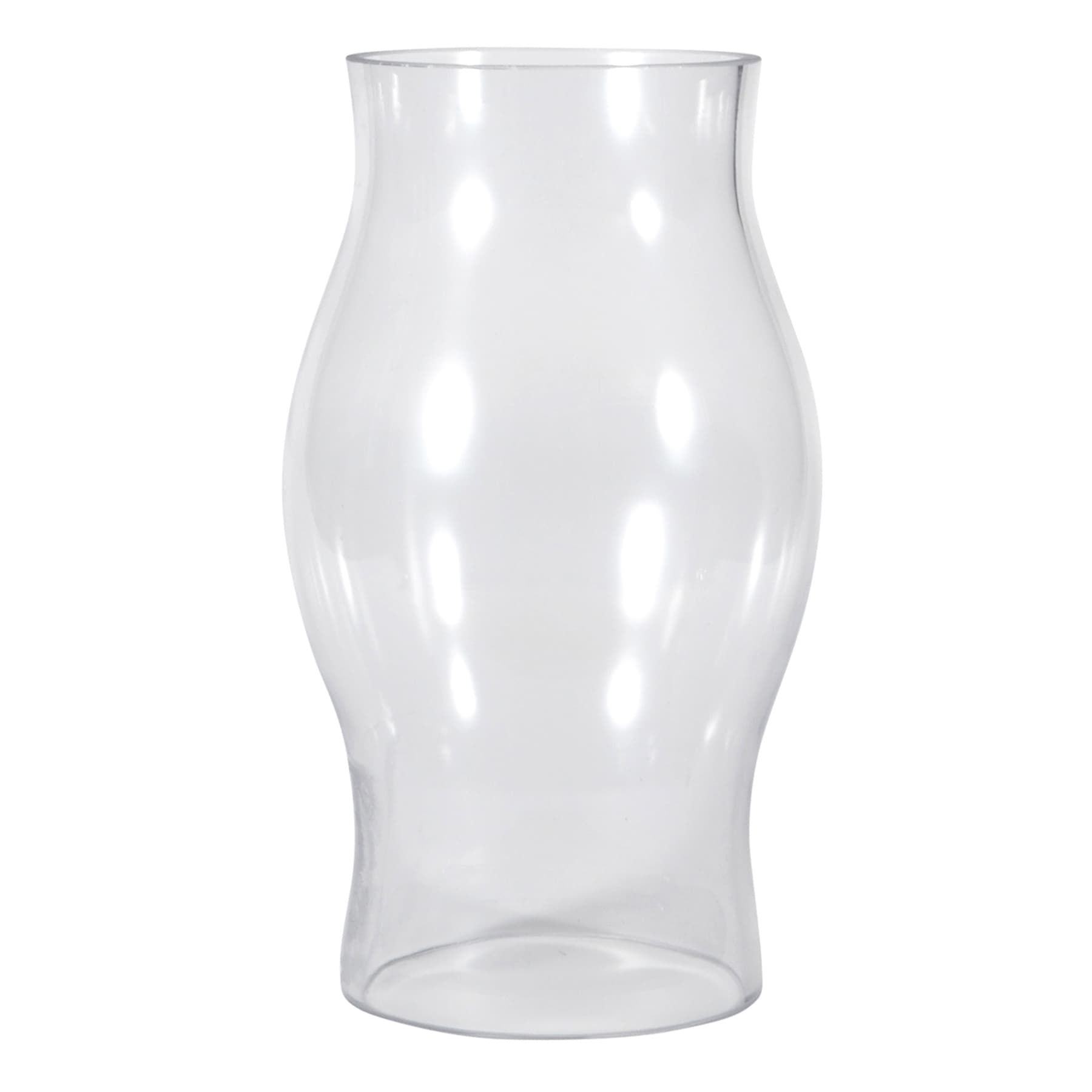 Clear Glass Open Ended Hurricane, 8.7"