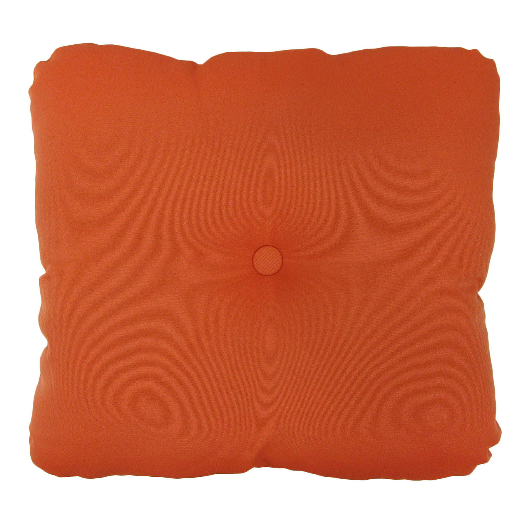 Terracotta Canvas Outdoor Tufted Back Cushion