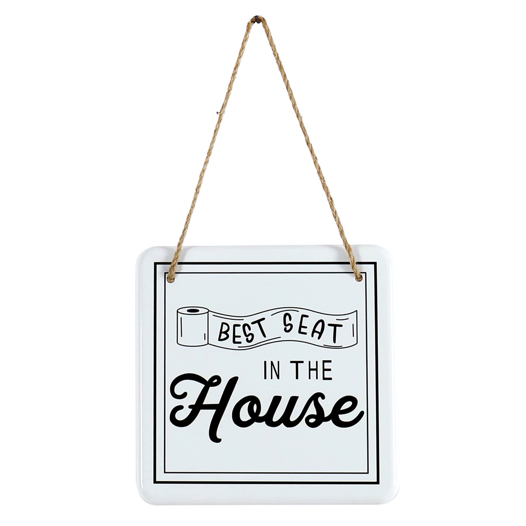 Best Seat In The House Bath Wall Decor, 8"