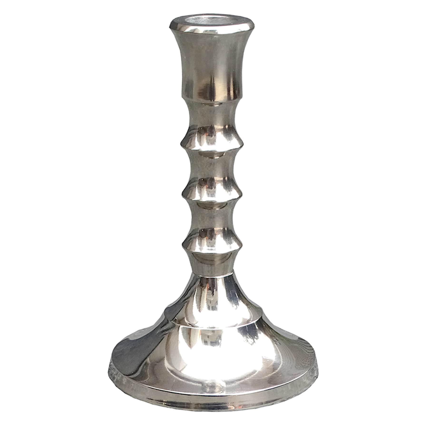 Providence Silver Taper Candle Holder, 6.5"