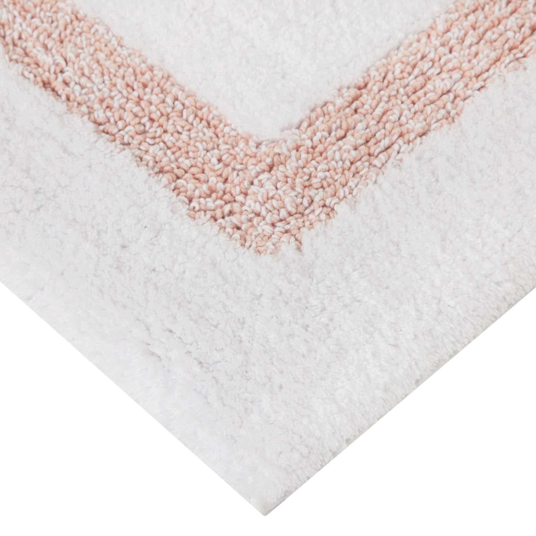Providence Pink Racetrack Design Bath Rug, 20x30